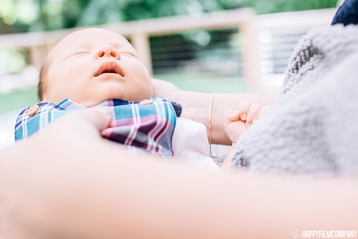 Newborn Baby sleeping - the Happy Film Company - Seattle Family Photos