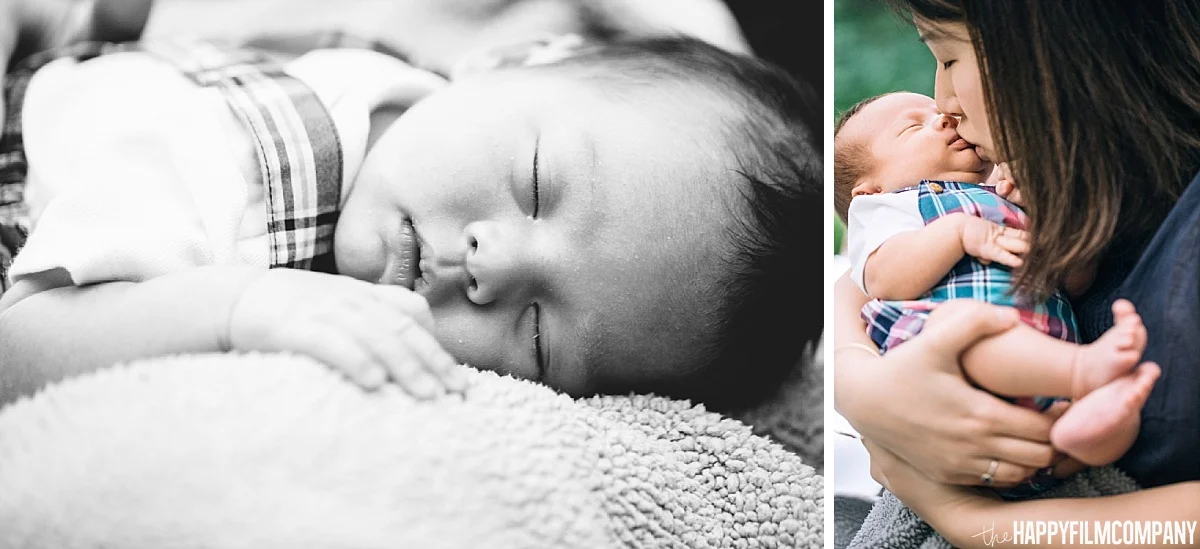 Mother and newborn baby - the Happy Film Company - Seattle Family Photos