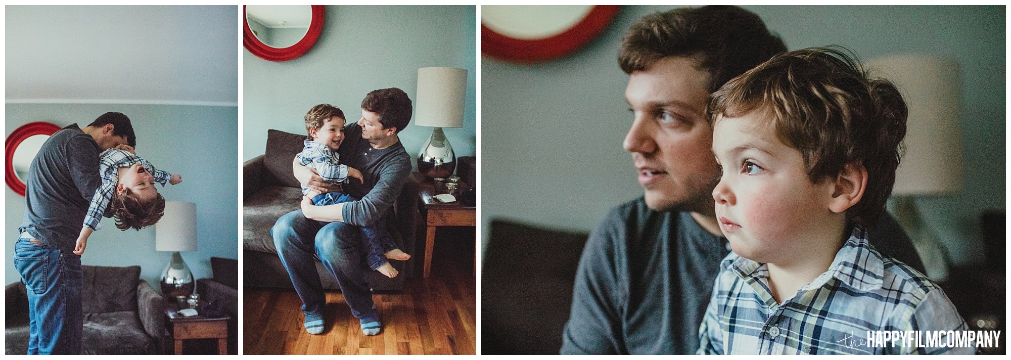 the Happy Film Company - Seattle Newborn Photographer - father son portraits indoor