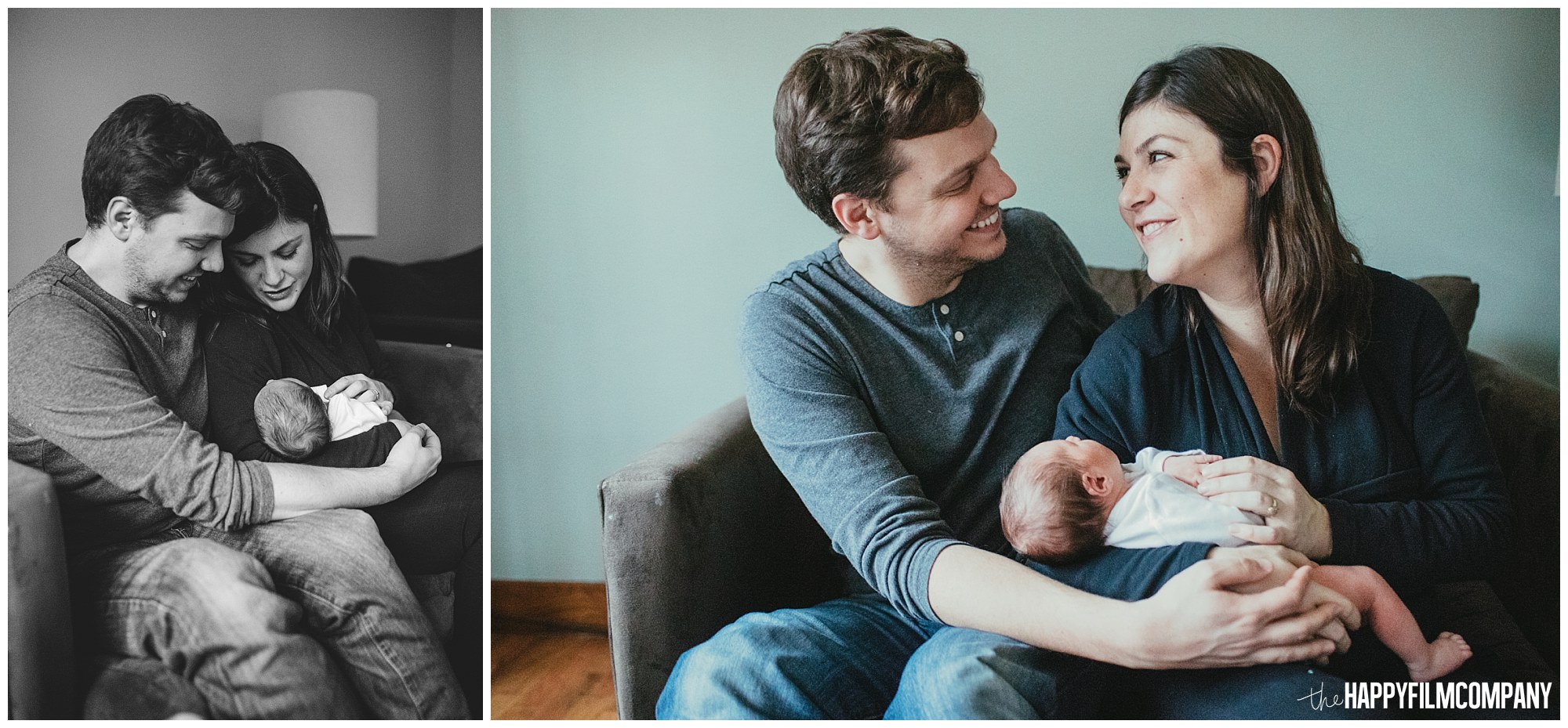 the Happy Film Company - Seattle Newborn Photographer - new parents portraits