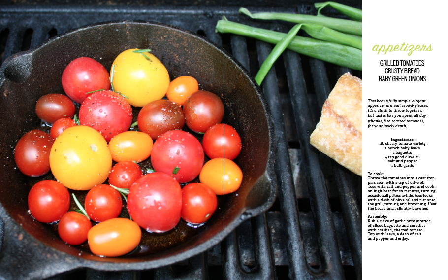 Cookbook interior page