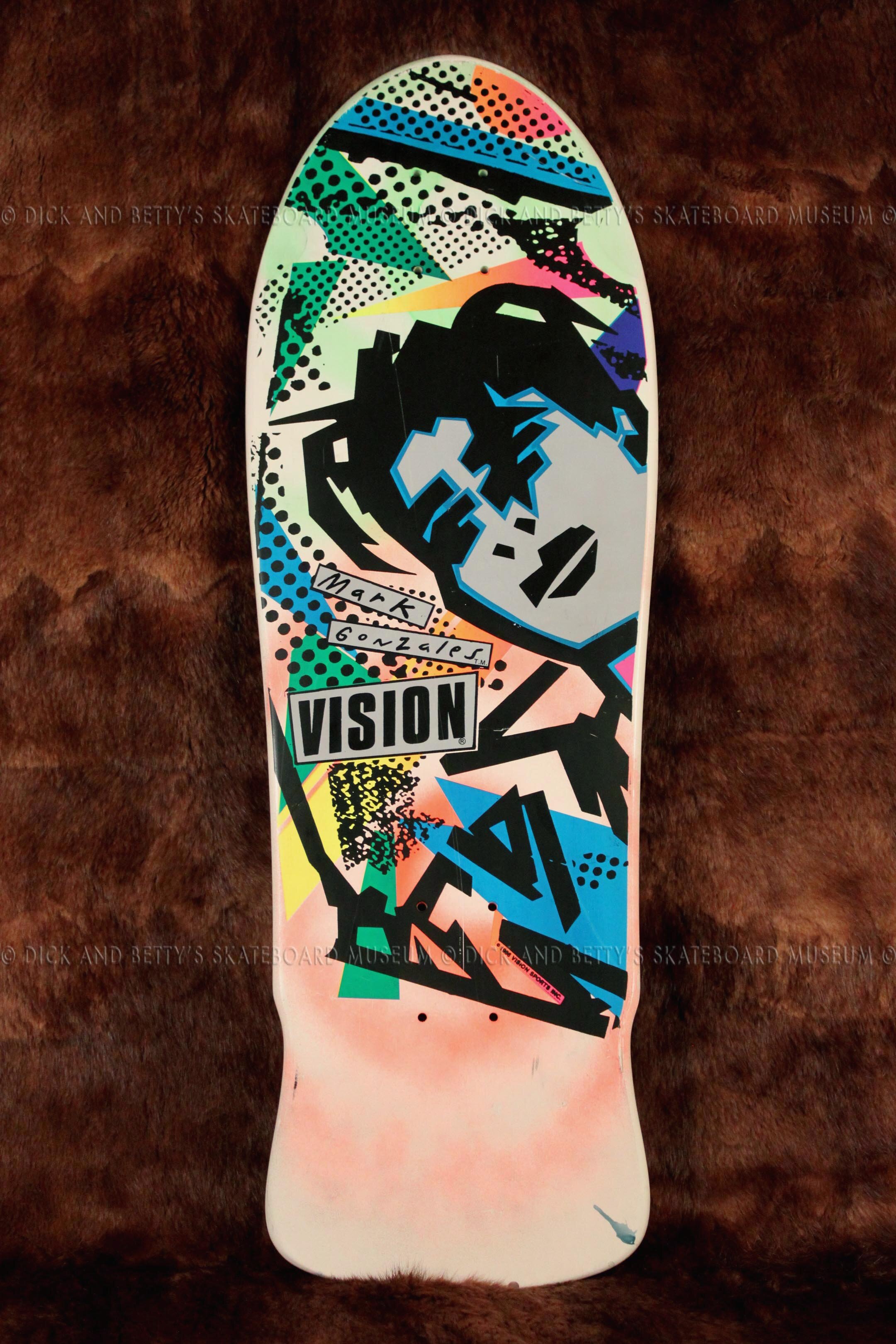 80's Vintage style skateboard decal. 4.5" Vision Mark Gonzales vinyl sticker 