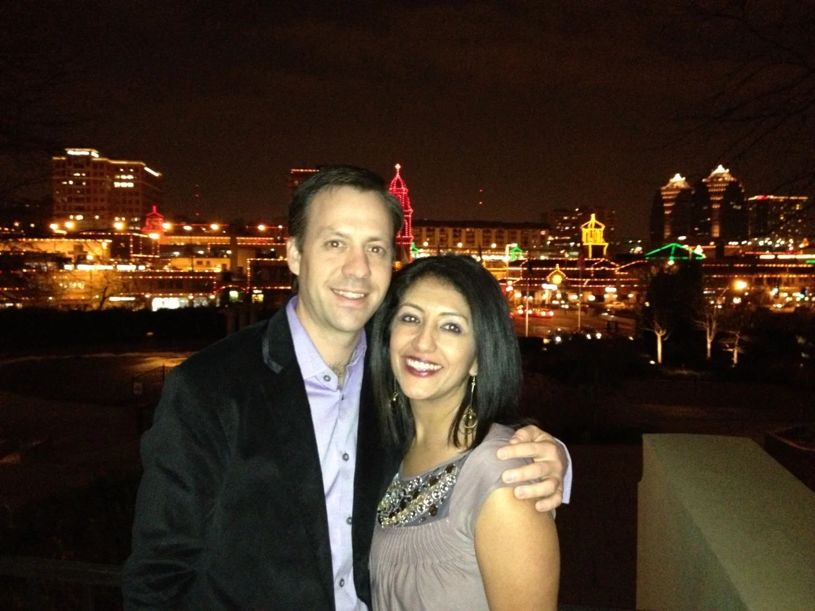 Christmas overlooking Kansas City Plaza, 2012