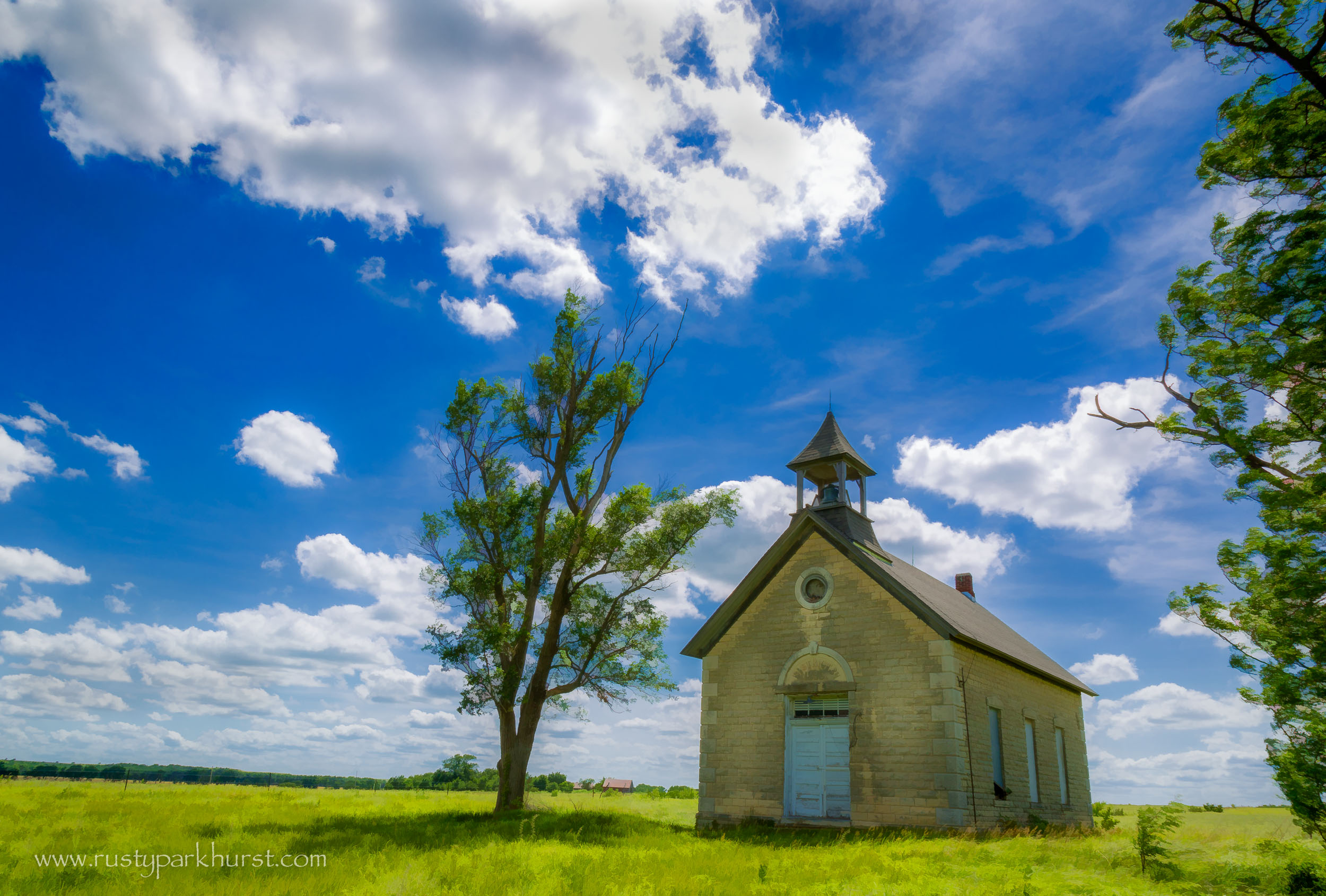 Bichet School, built in 1896, near Florence, Kansas