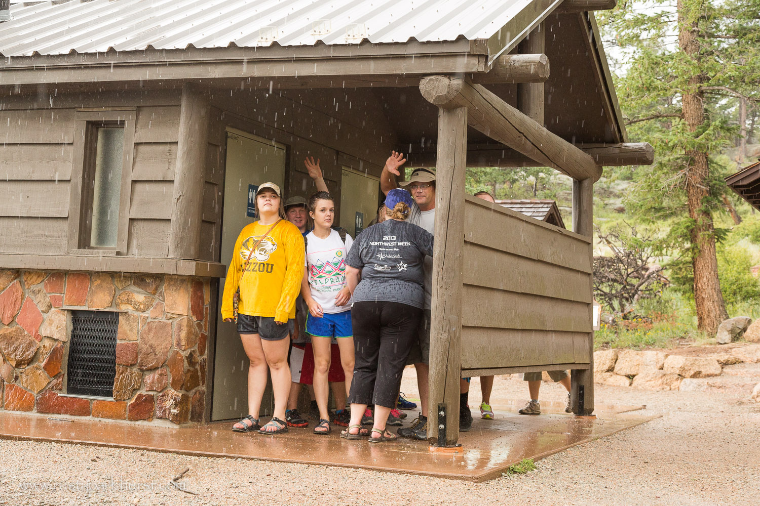 We made it back to the trailhead just as the rain started. We stayed mostly dry and had a great time.