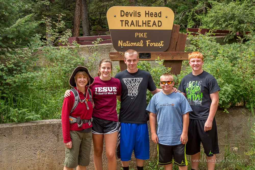 At the Devil's Head Trailhead