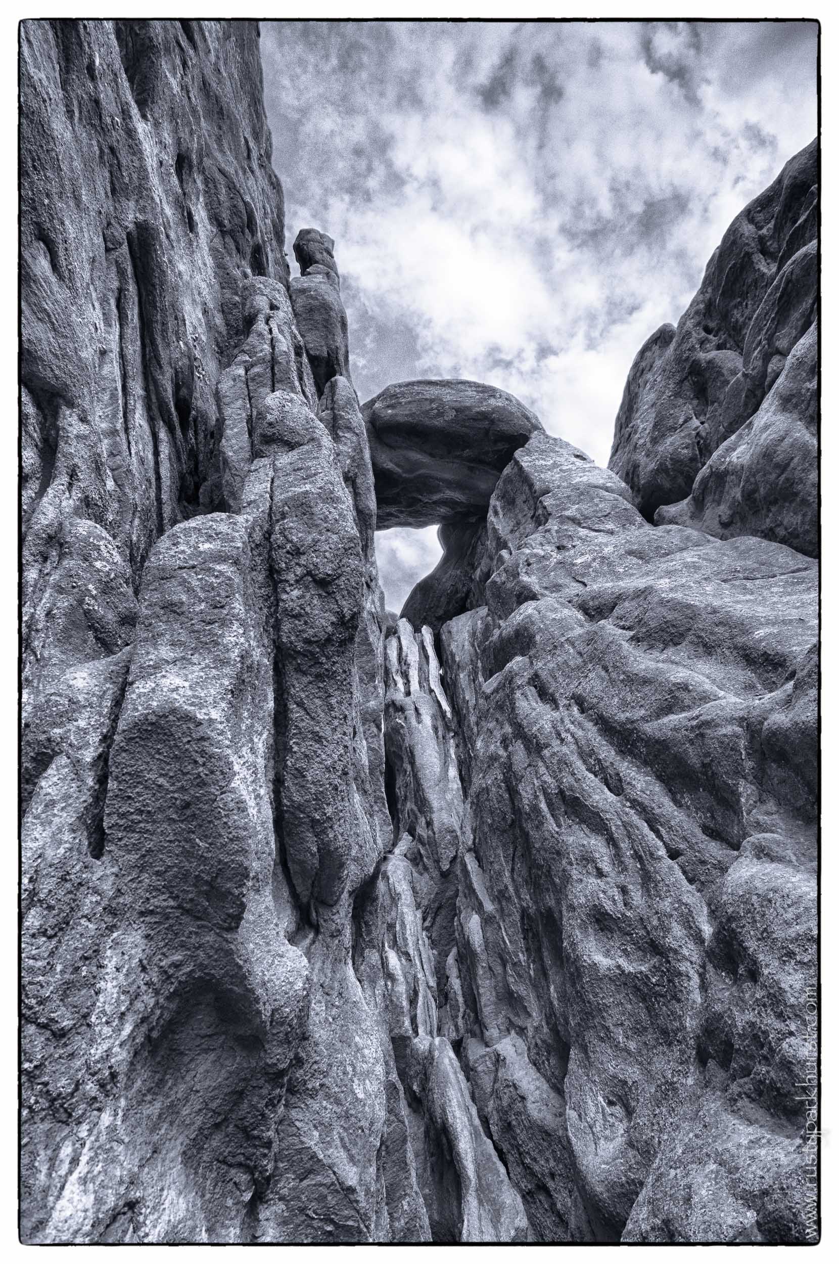 Rock Formations in Monochrome