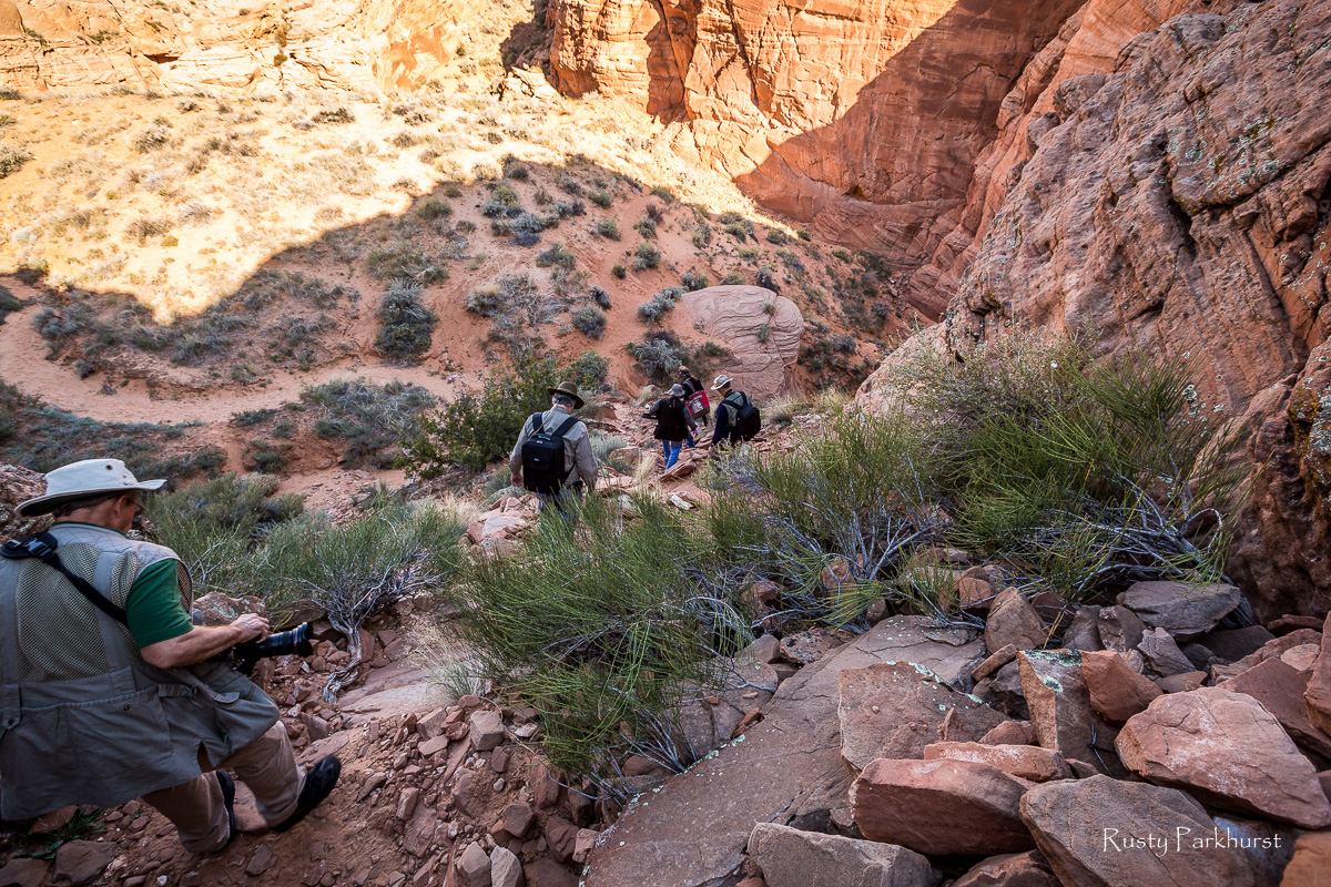 The hike in to the Canyon X entrance