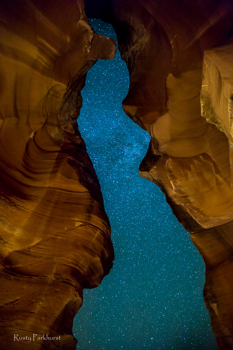 Upper Antelope Canyon at Night 1