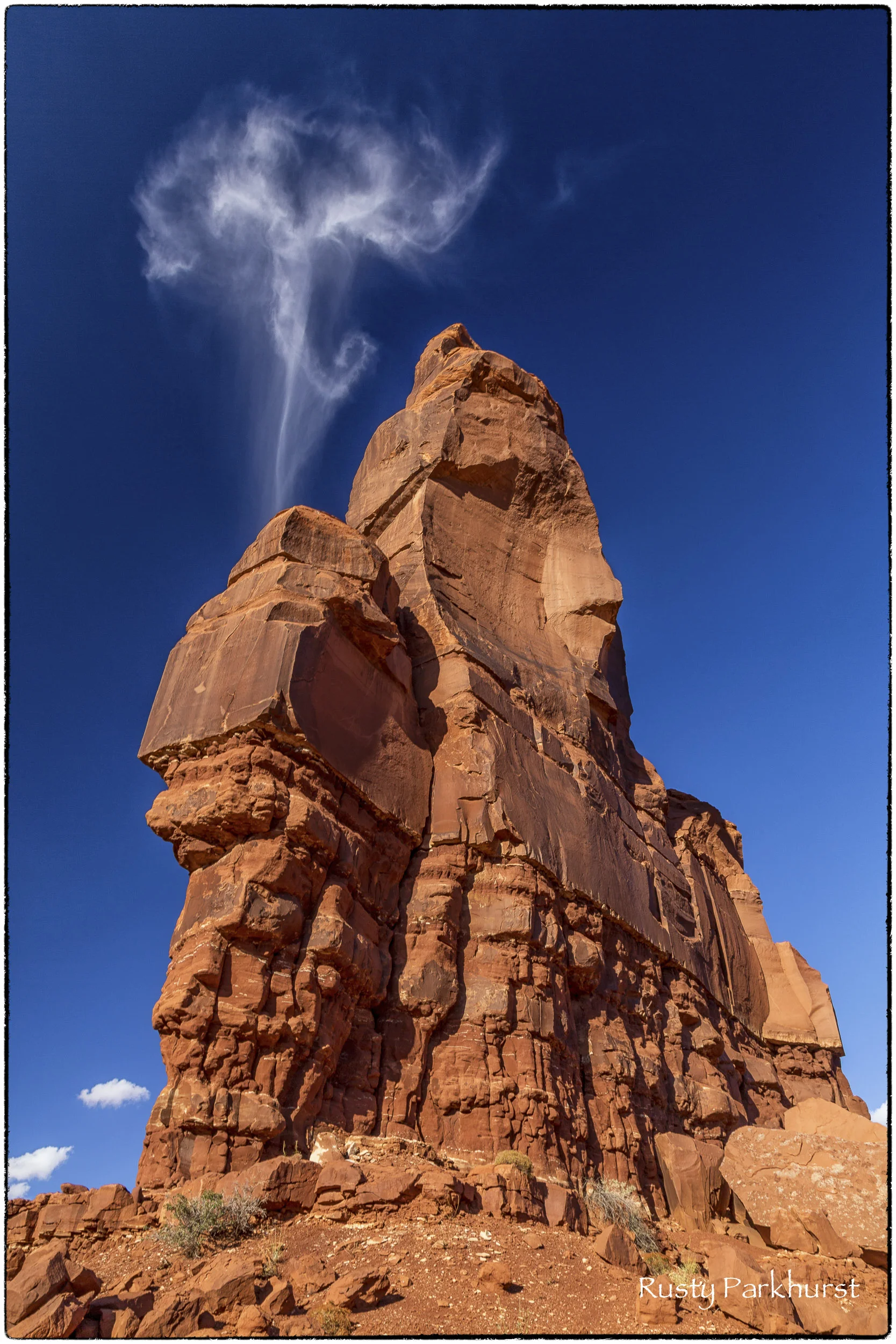 Face Rock Smoking