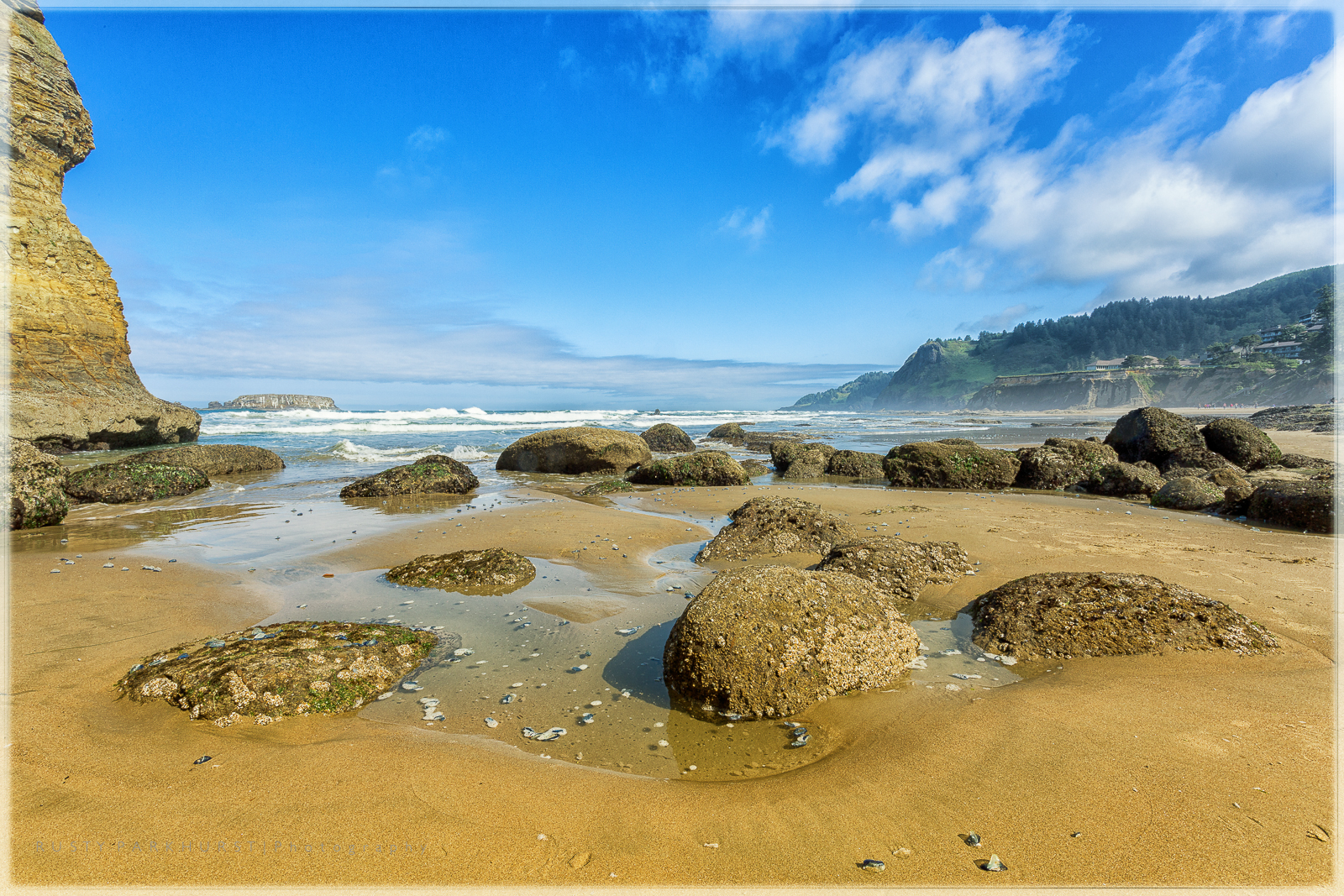 The view from the beach