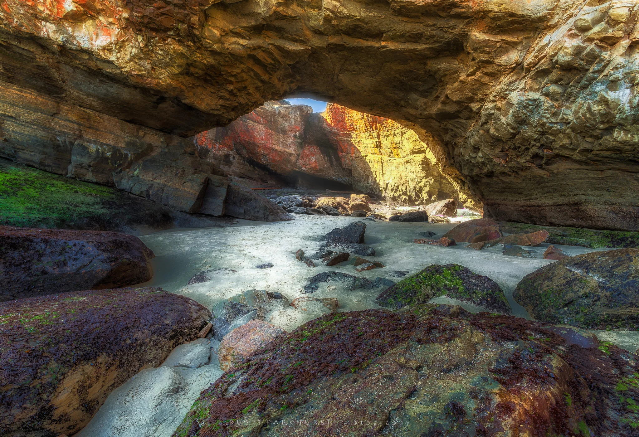Devil's Punch Bowl - taken May 18, 2015. This natural area is located along the coast just to the north of Newport, Oregon. This collapsed sea cave is filled with water at high tide. We were there at the perfect time to get these images, but the water was starting to come in and we had to move out. 