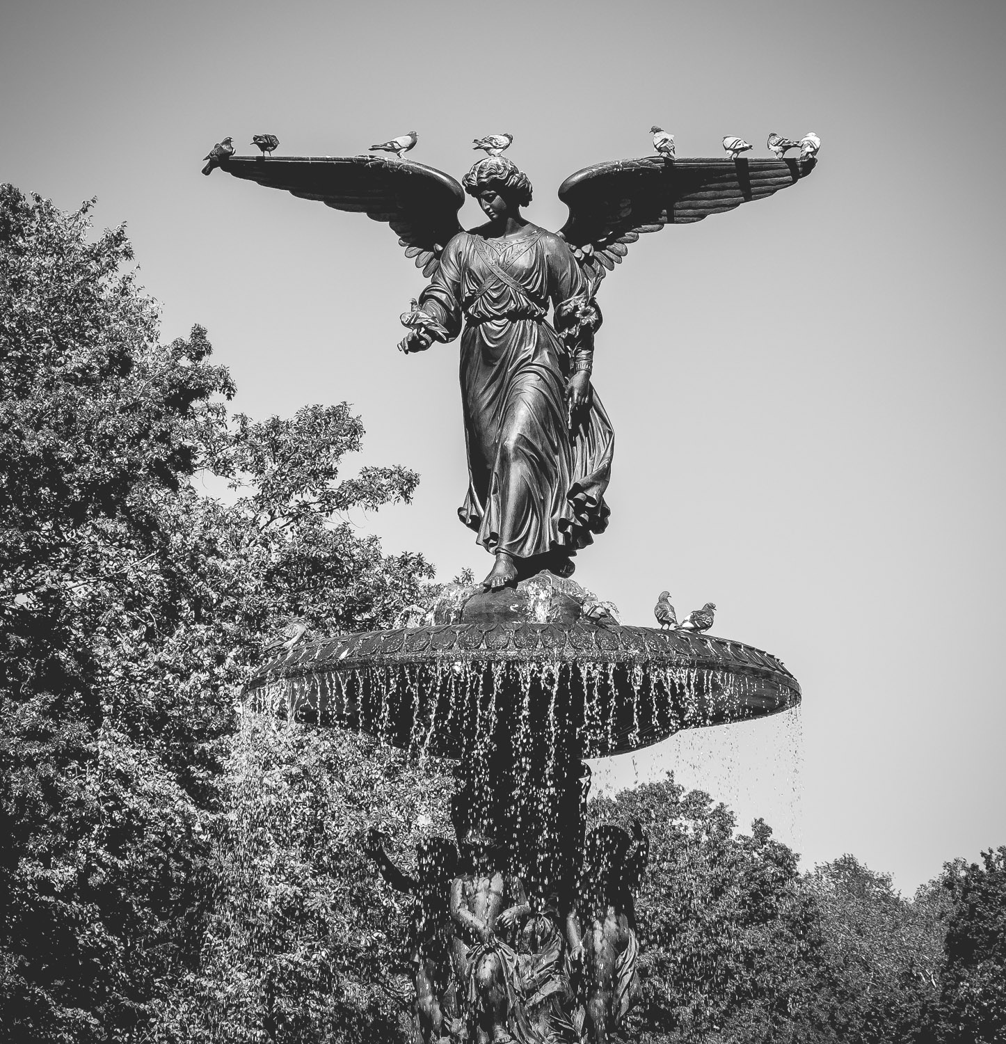 Bethesda Fountain with the Angel of Waters statue