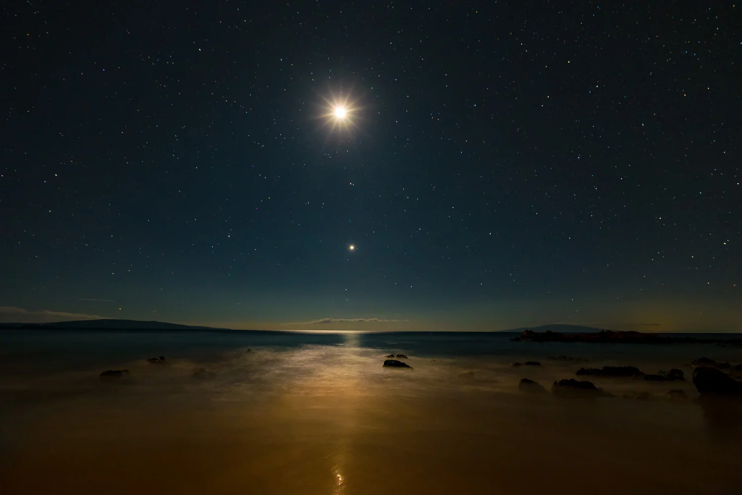 "Island Dreams" - Night time on the beaches of Maui, captured on January 4, 2017. Not a bad way to spend some time in January. 