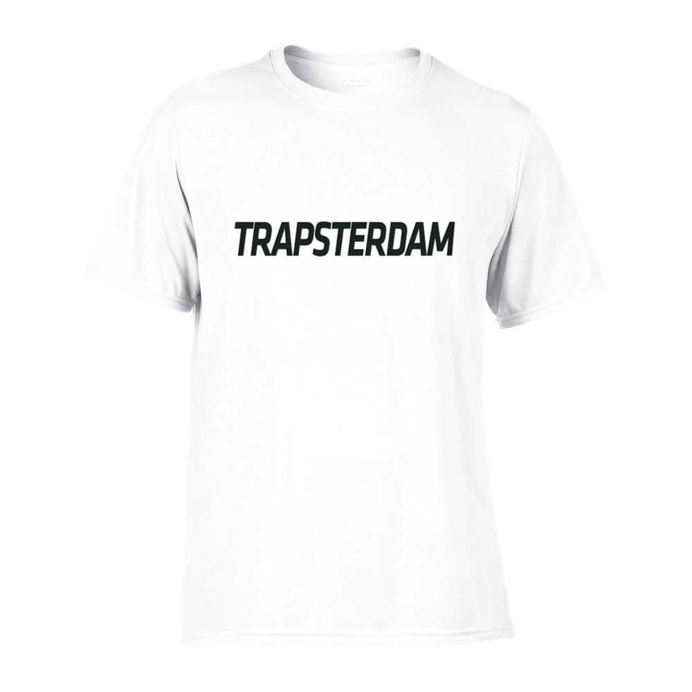 Trapsterdam Basic White | Performance Unisex Crewneck T-shirt — Quiet Storm  Music | QS Sound Lab
