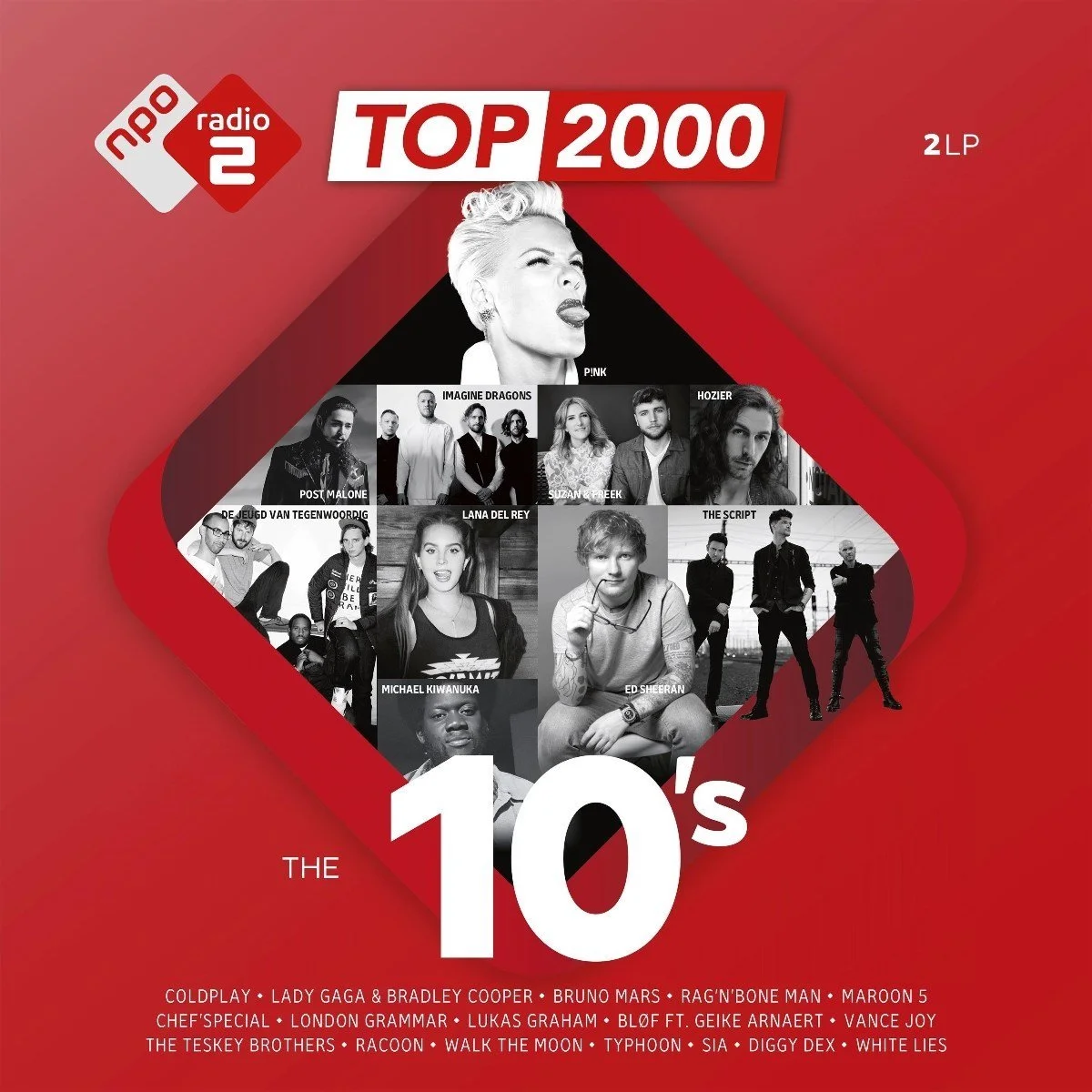 Various Artists - Top 2000 - The 10's (2 LP) (Coloured Vinyl) (Levellen)