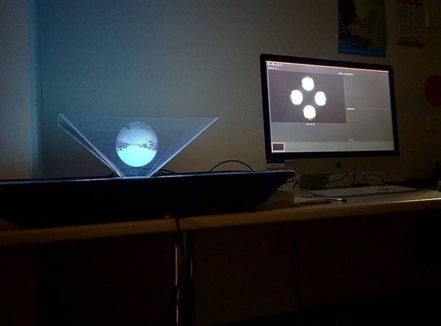 Upscaling a lo-fi hologram for a new work.
.
.
.
.
.
.
#lofi #diy #hologram #art #potd #vca #studio #wip #tech