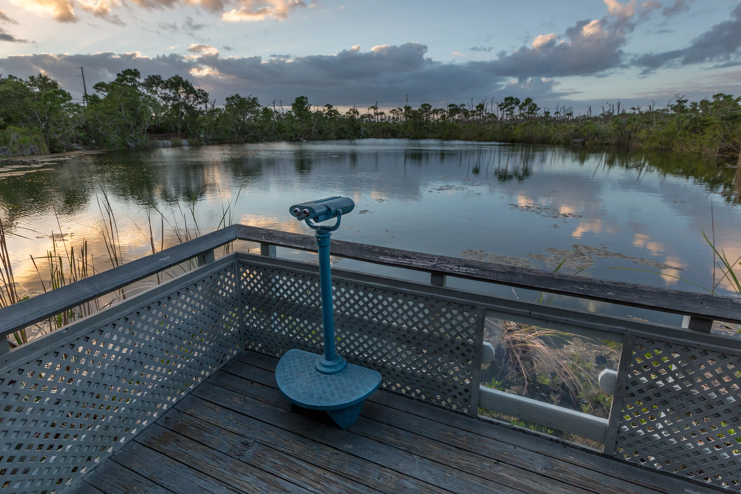Sunset from The Blue Hole viewing platform