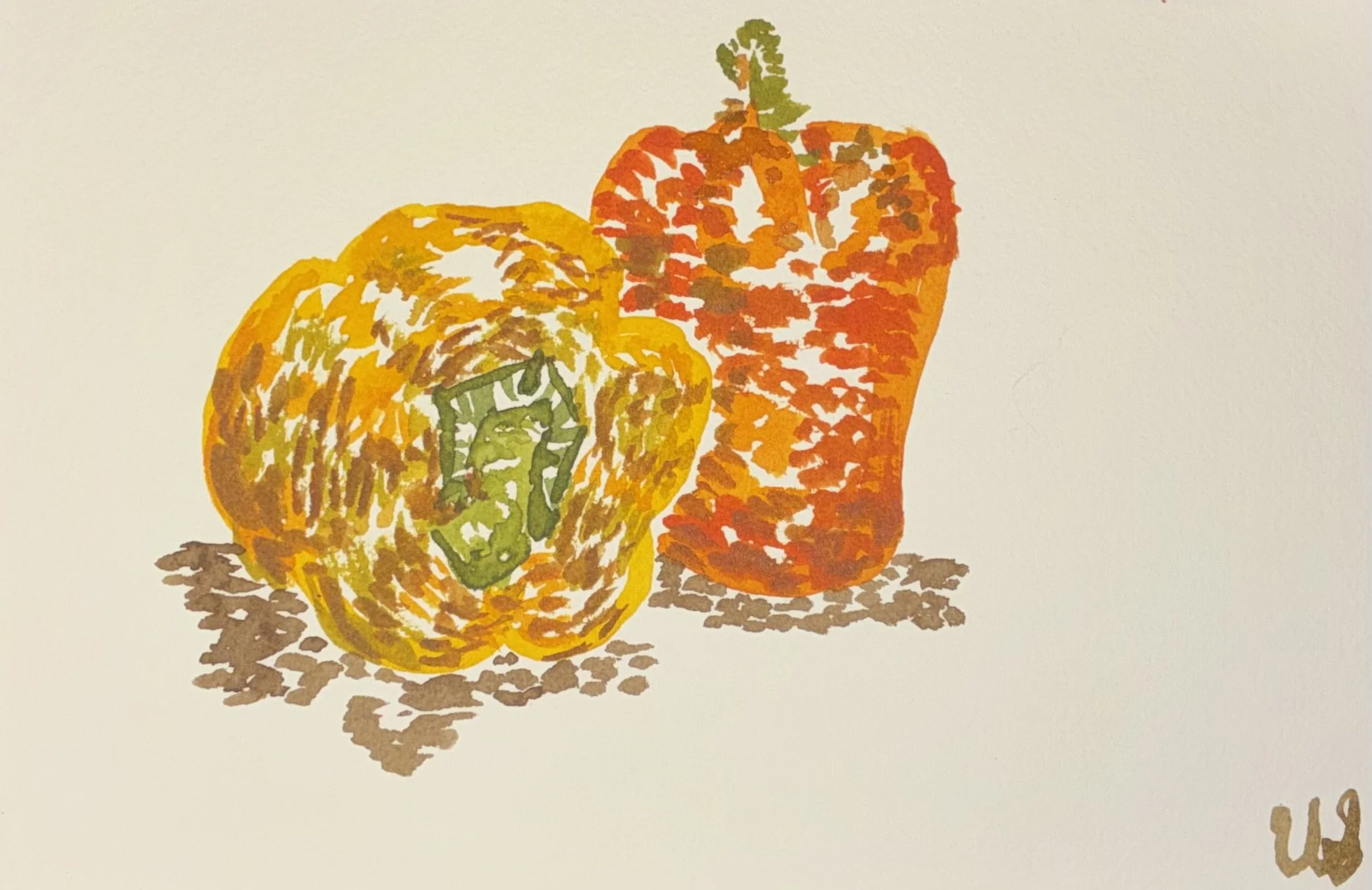Two Bell Peppers