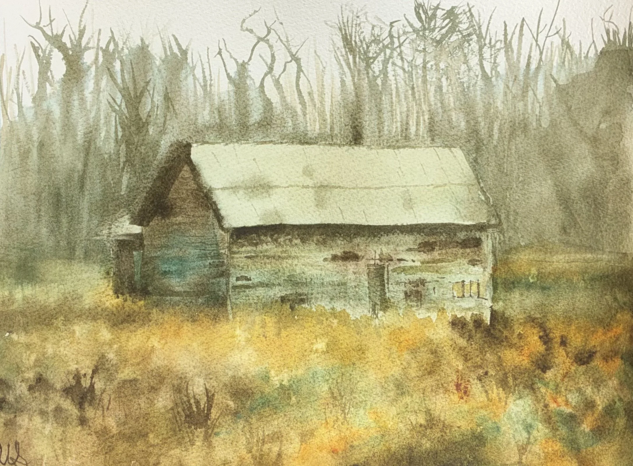 Abandoned House in Late Autumn