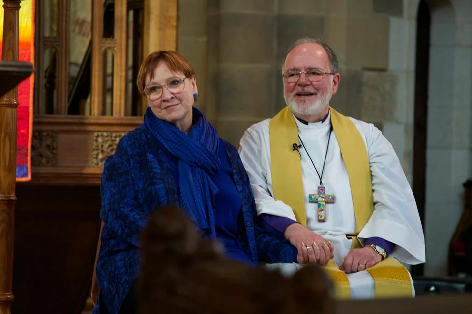 Bishop John Harrower and his wife Gaylene