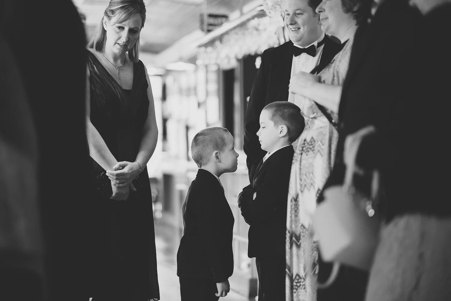 candid photograph of children at a wedding in bristol