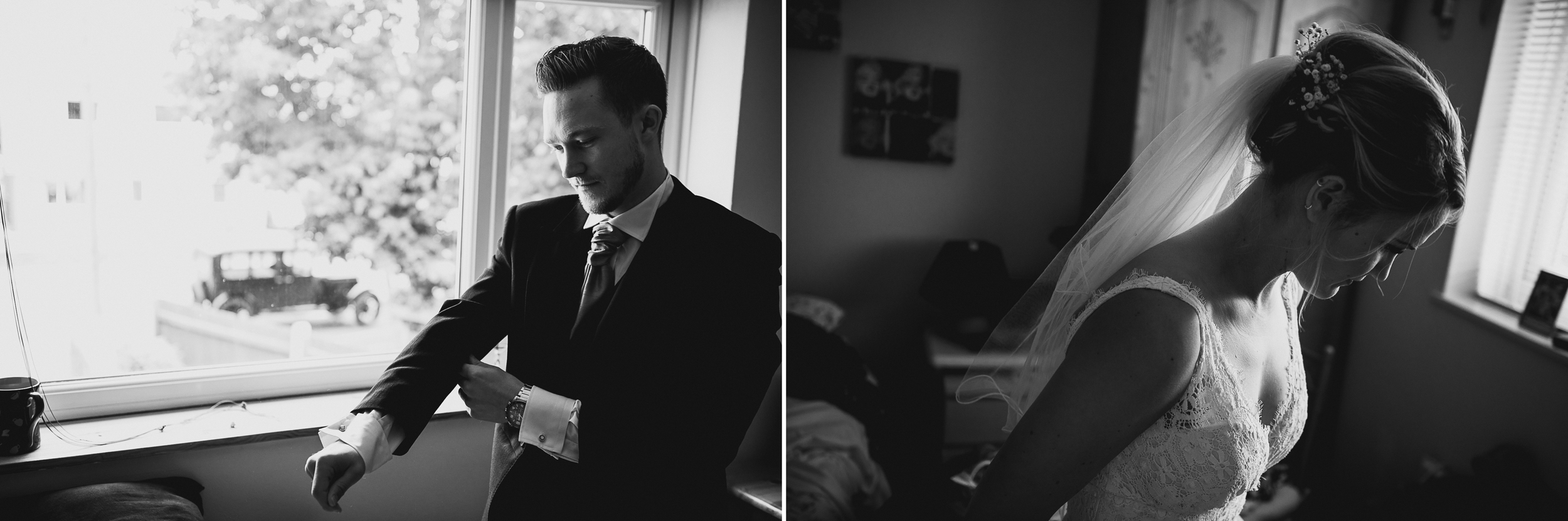 black and white wedding photography