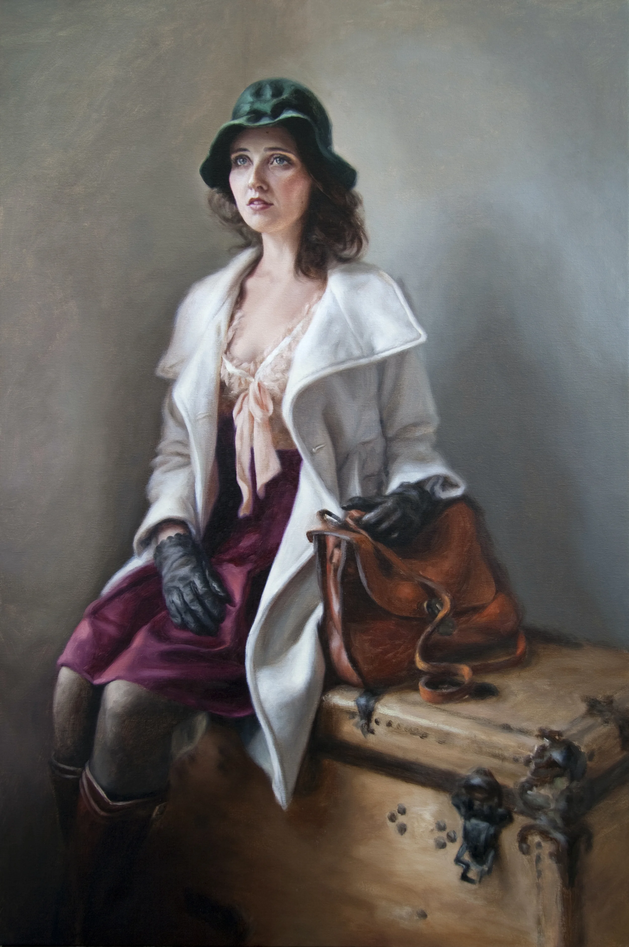 Put All Your Unhappiness Aside, Life is Beautiful, Be Happy 36" x 24" Oil on Linen SOLD