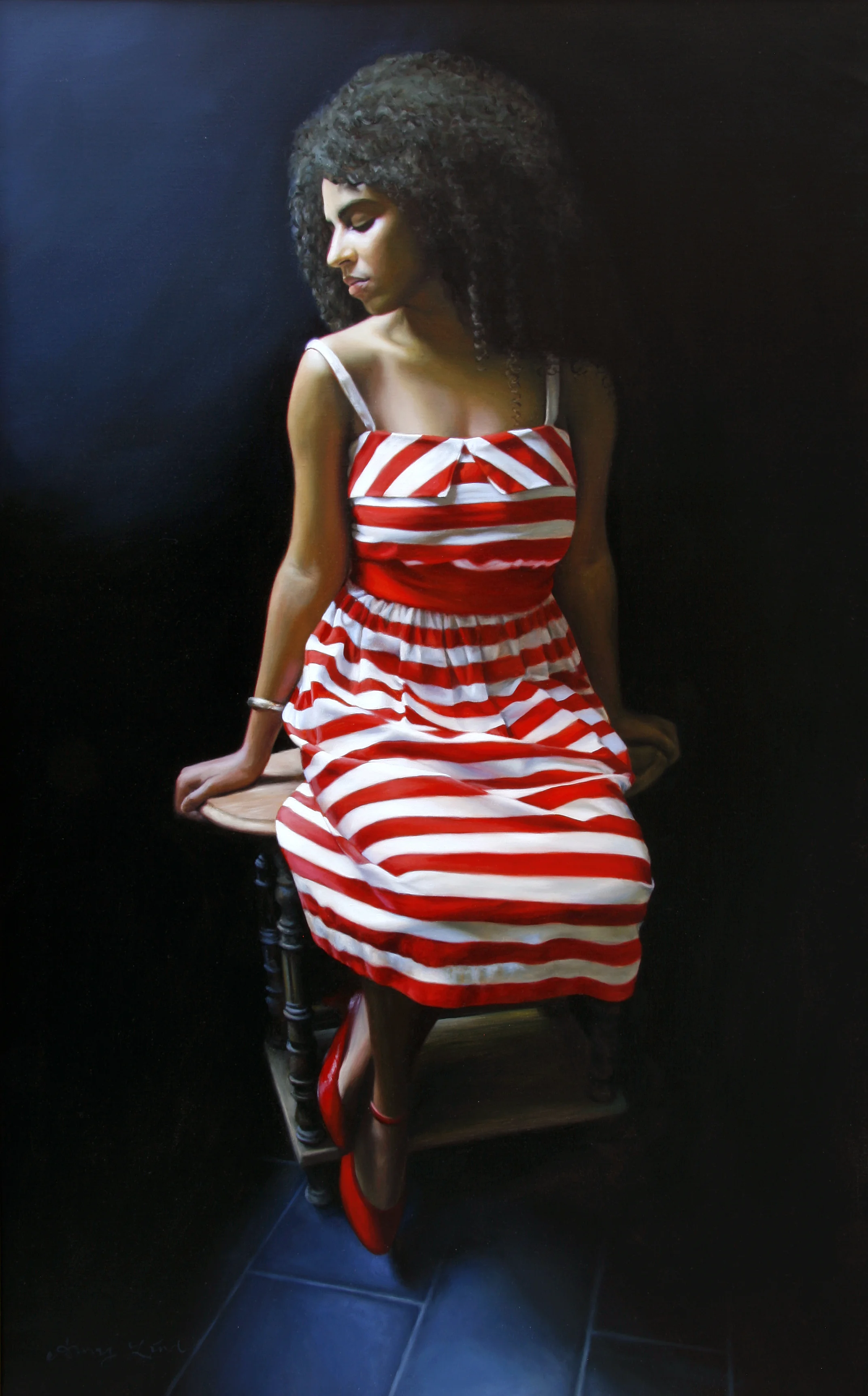 The Lines Between 54" x 34" Oil on Linen SOLD