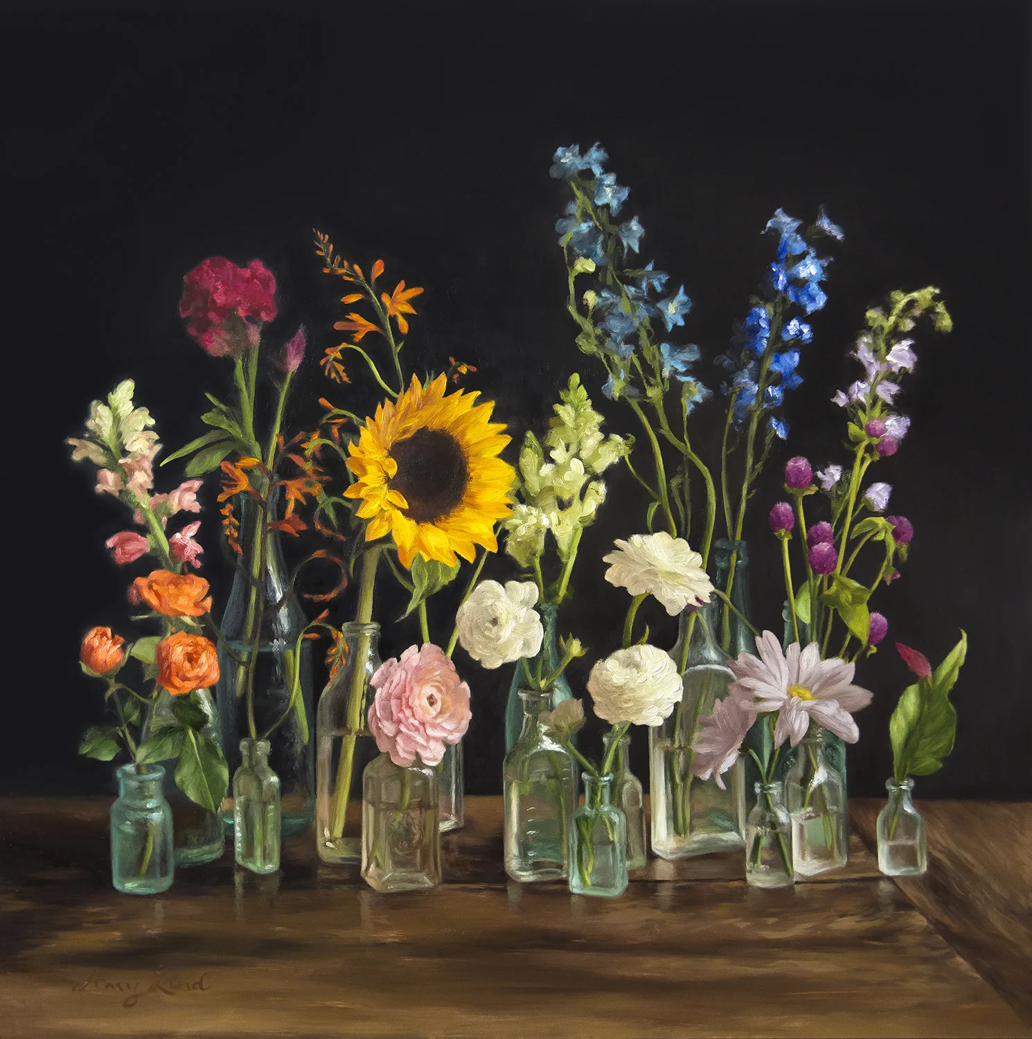 Rainbow Symphony 24” x 24” Oil on Panel Available at Robert Lange Studios