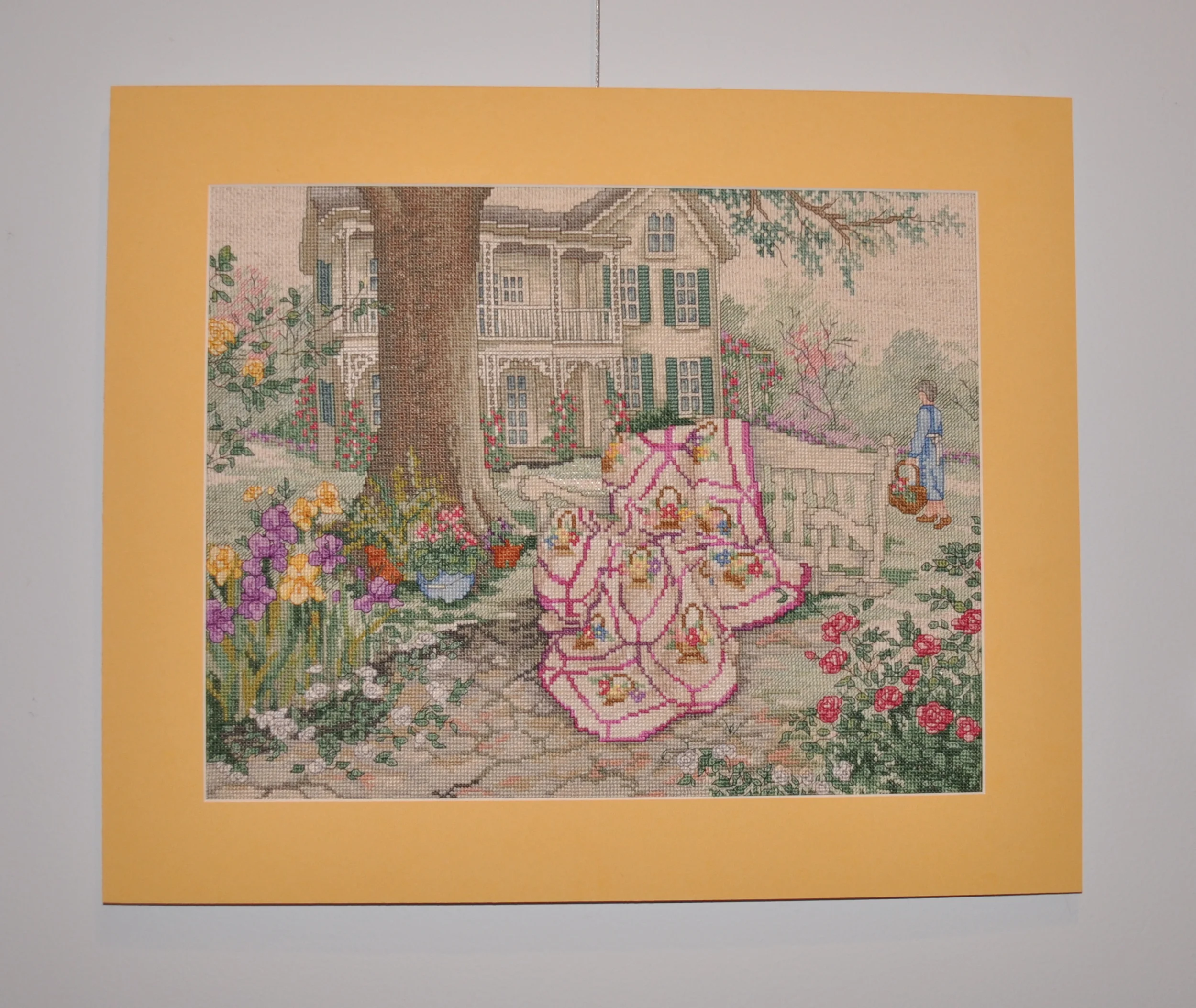   Cross Stitch   needlepoint fabric; embroidery floss    Linda L. Gunn  
