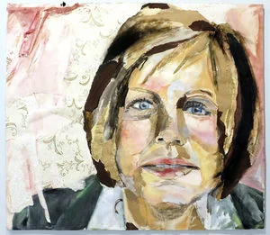   Two new exhibits at Park Place Arts. This piece from the "Anderson Retrospective" exhibit is titled " Mother Fairchild" by Venessa DeYoung using mixed media.  