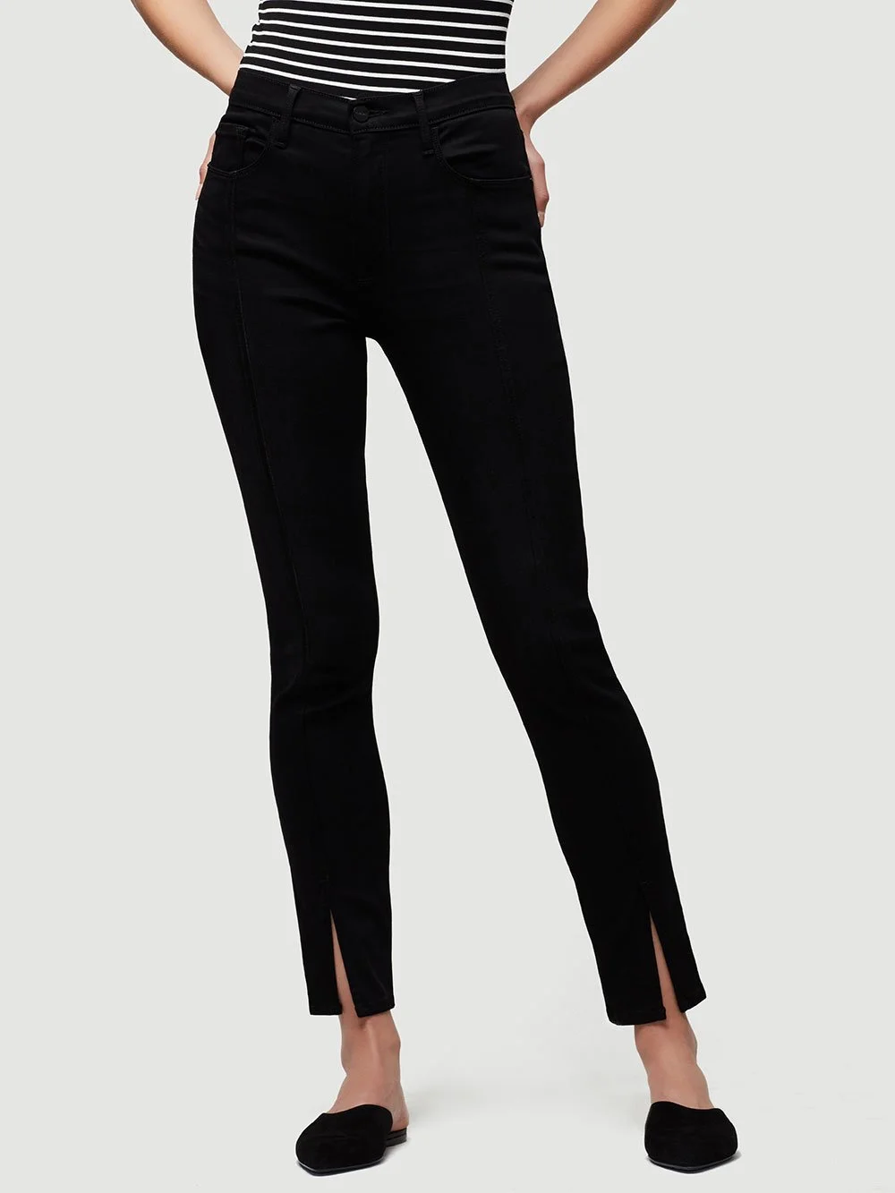 Frame Le Skinny Front Split Denim 