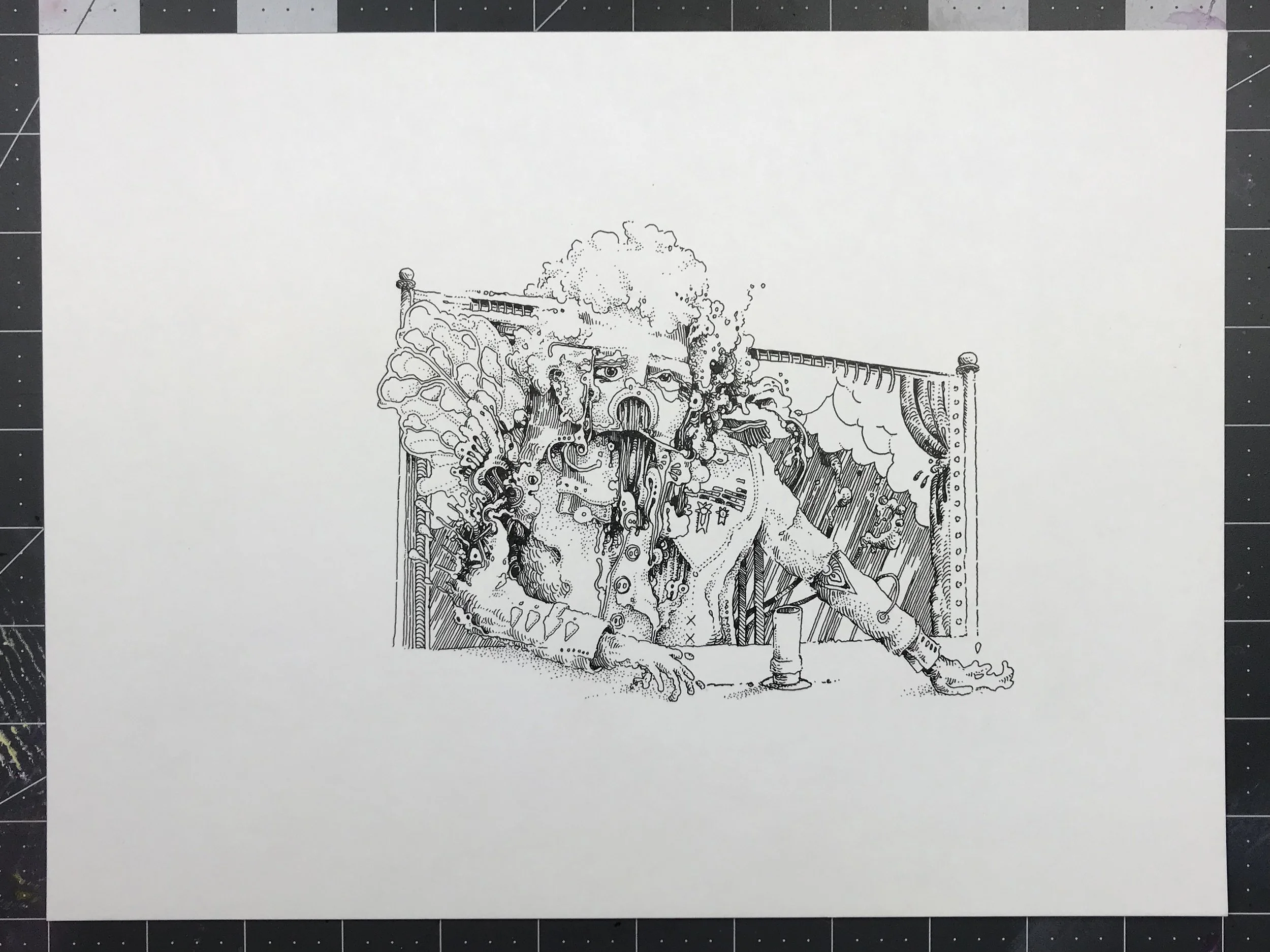 Guy in Ornamental Coat in front of a Window