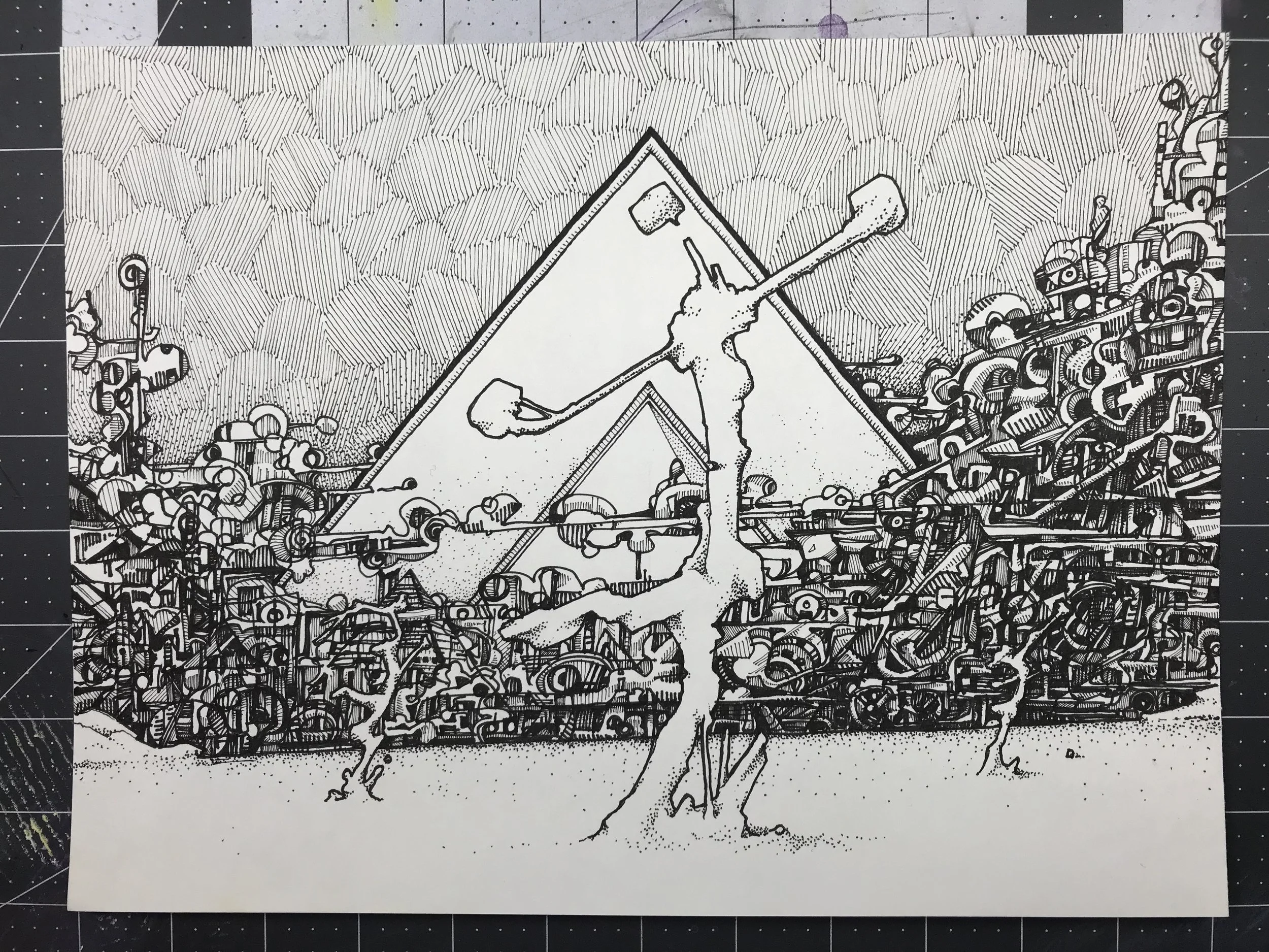 Alien Superscape and Statue