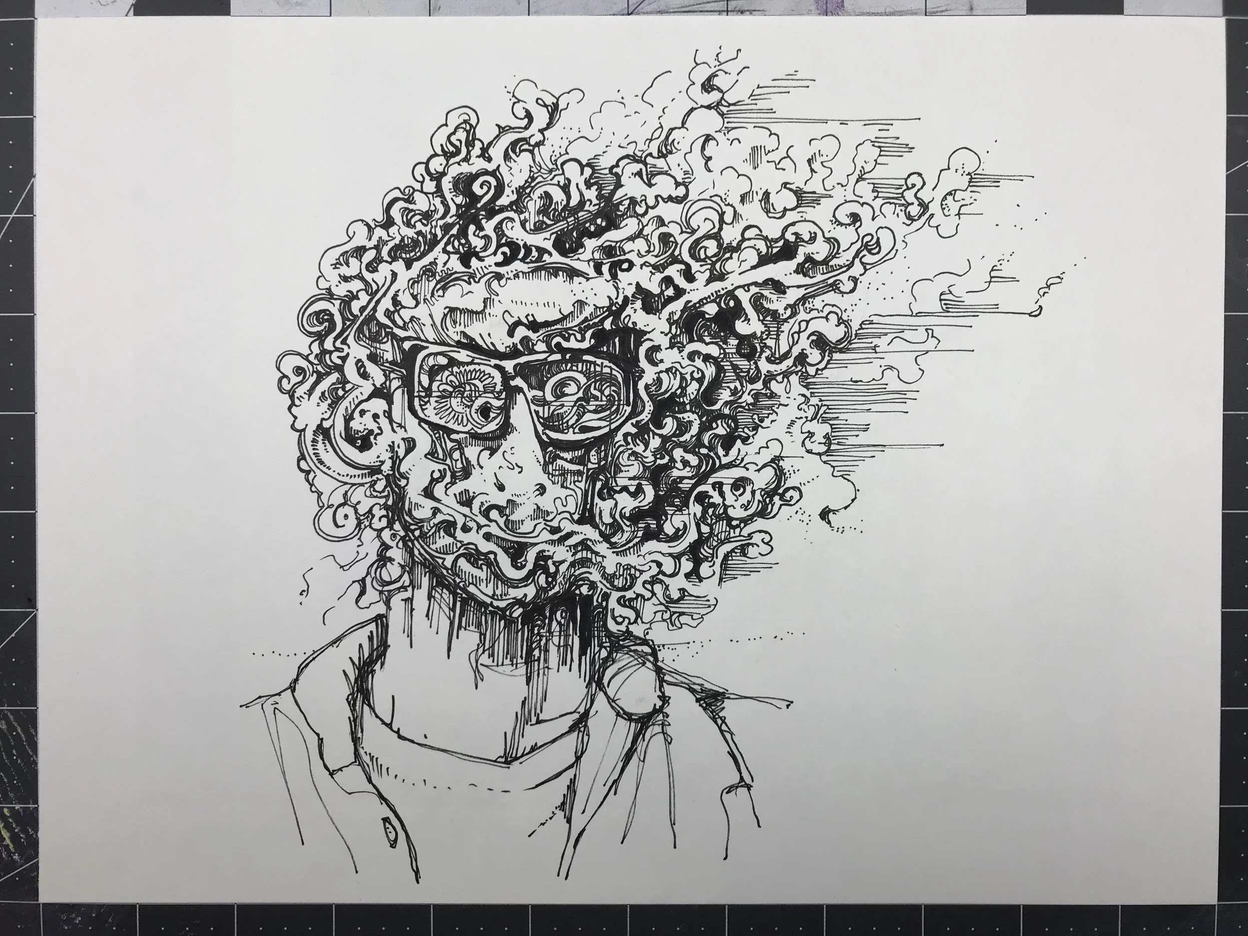 Self-Portrait (Melting or Burning or Something)