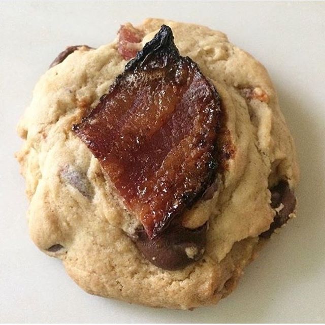 Father's Day Special - dark chocolate maple bacon bourbon cookies are back! Only available this week! Get your orders in for Dad, for your husband, for yourself! Who cares! It's bacon + chocolate + bourbon. Thecookiecult.com #thecookiecult #fathersda