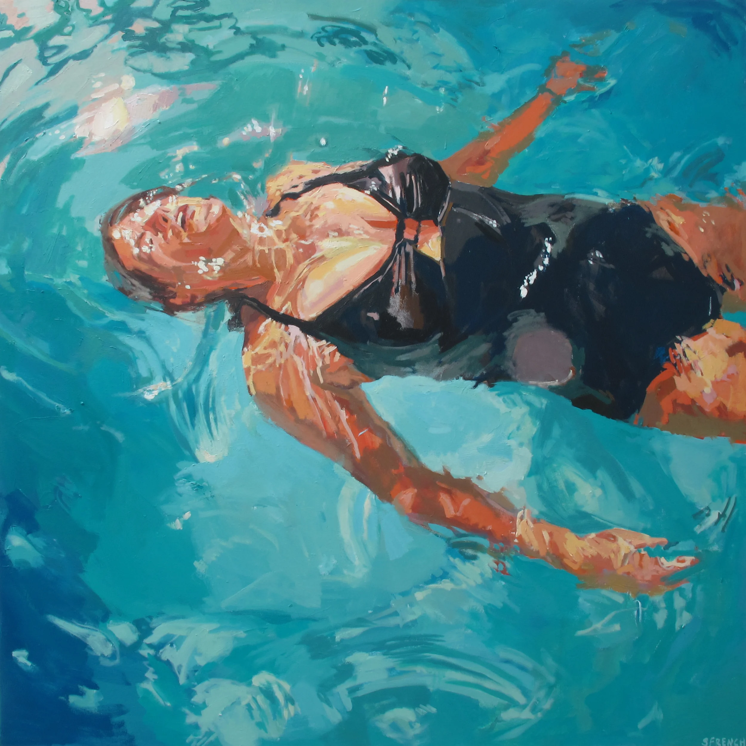  Rise and Sink, 48x48", Oil on canvas  Sold  