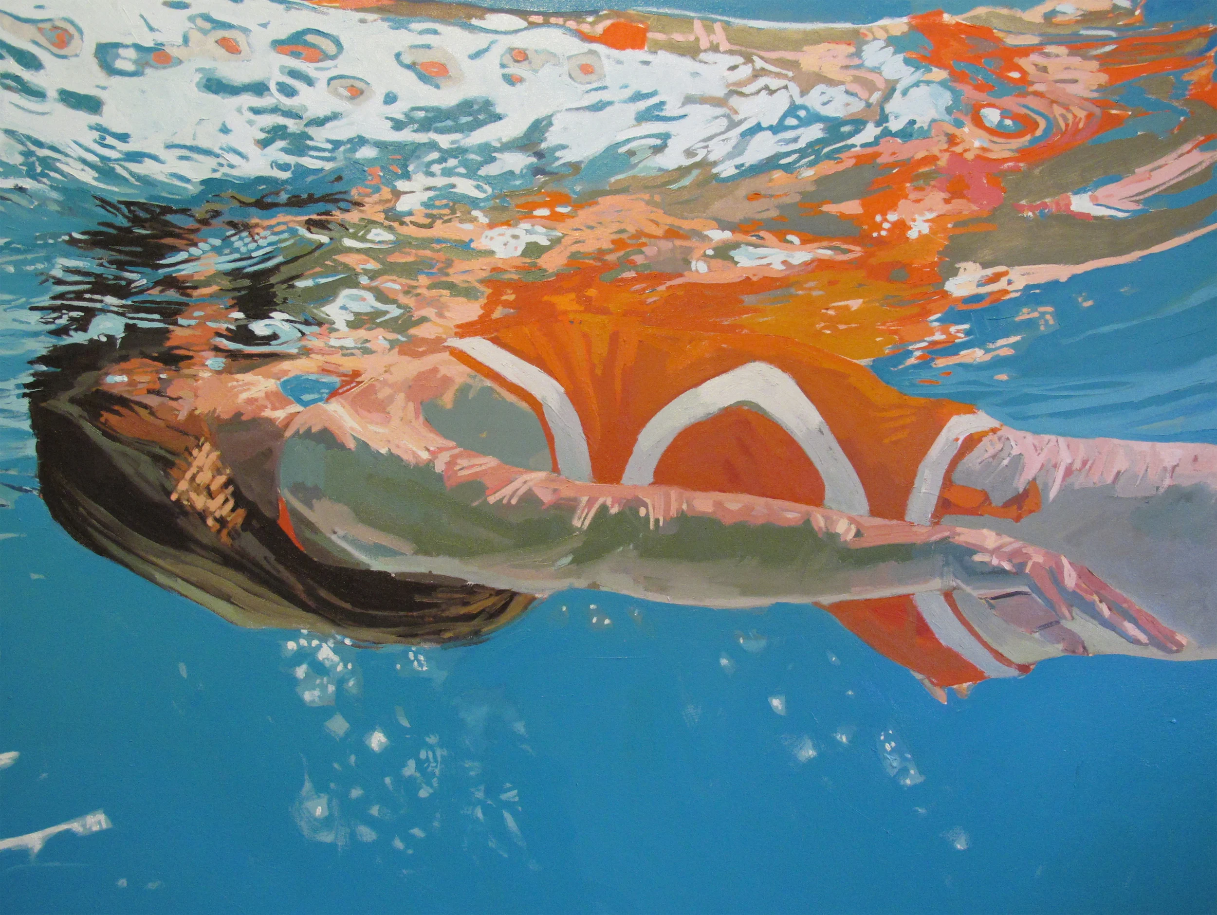  Merging waters, 36x48", Oil on canvas  Sold  