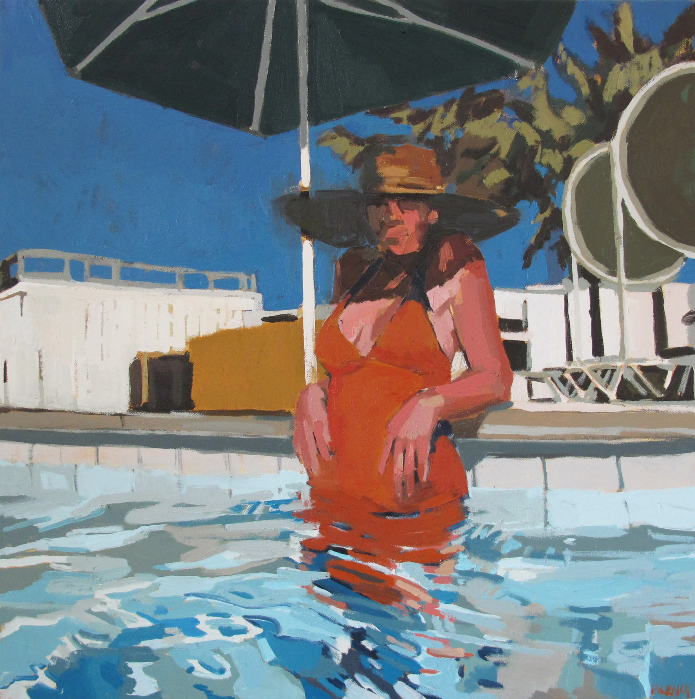  Palm Springs, 24x24", Oil on canvas  Sold  