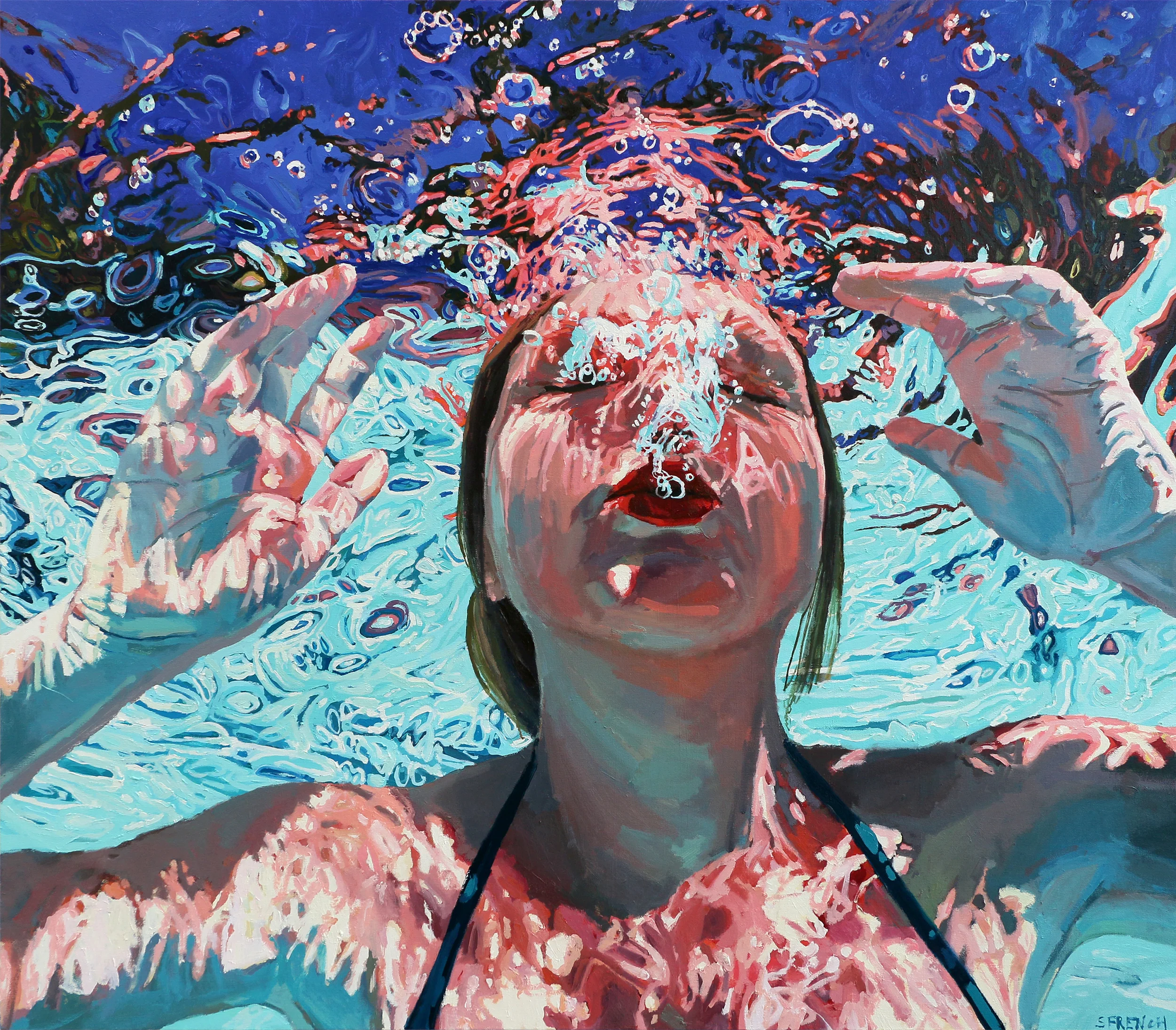 Absolve and Release, 42x50" Oil on canvas, 2015 - Sold