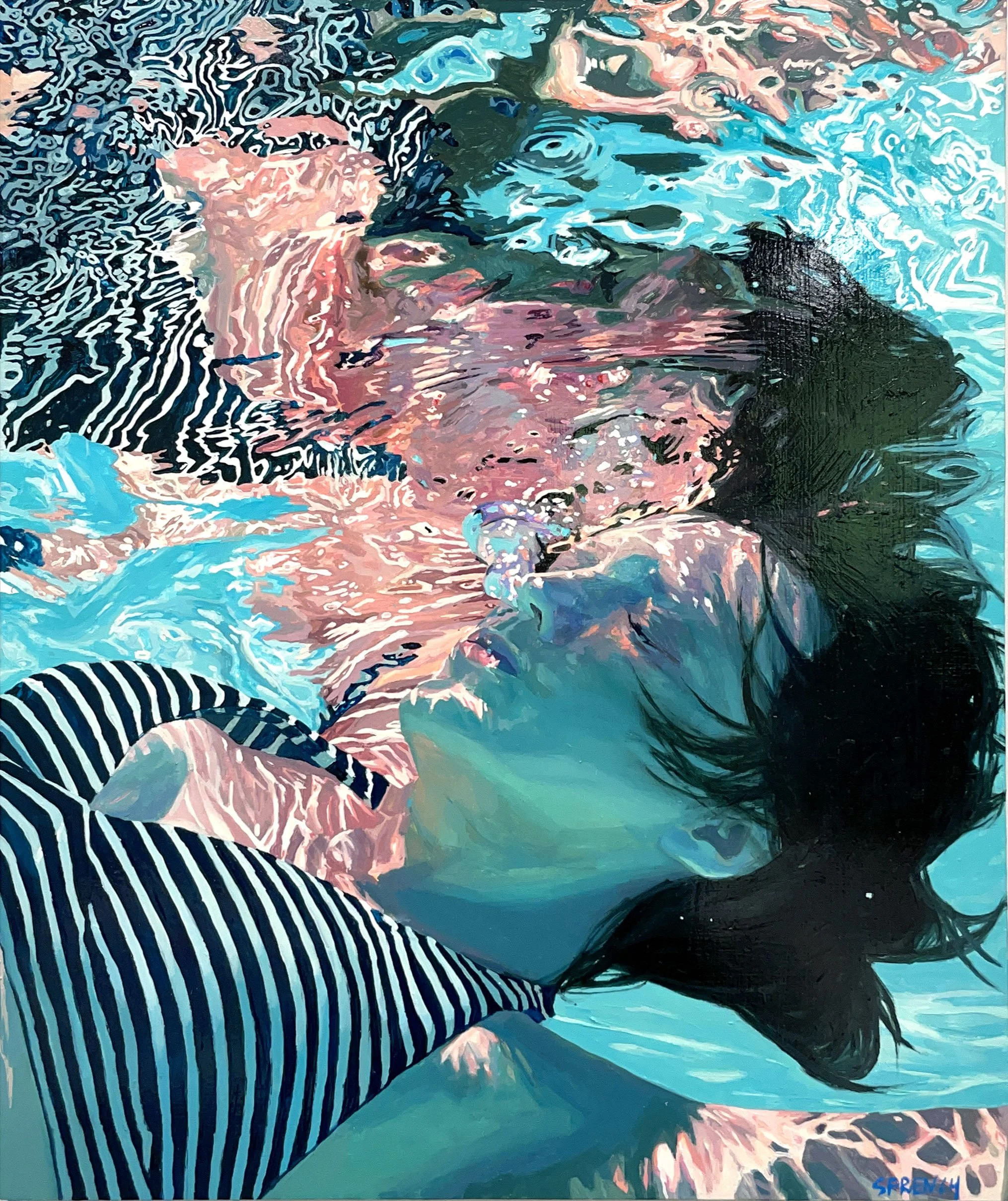 Merging waters, 24x20", oil on wood panel SOLD