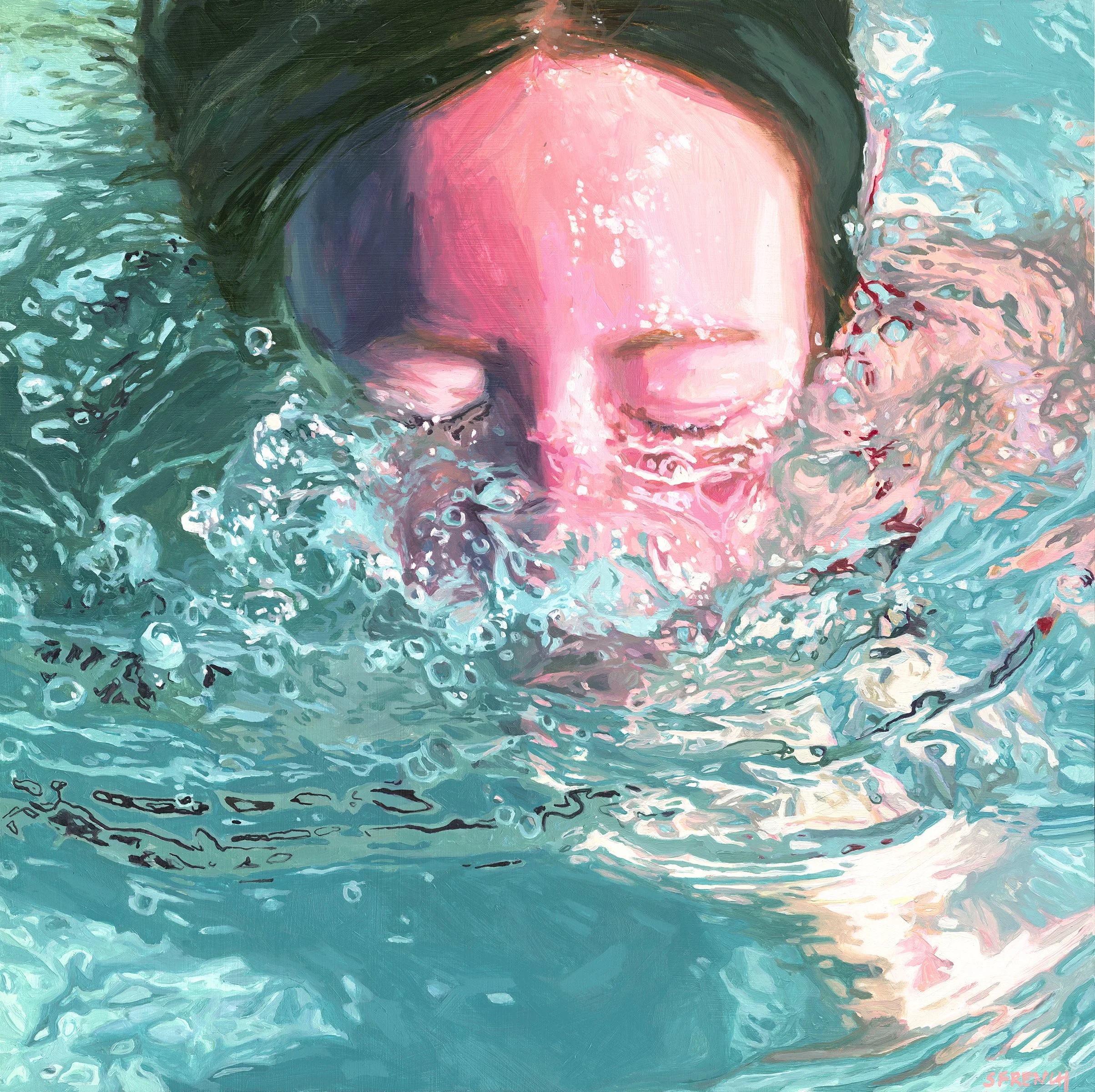Moving forward, 24x24", oil on panel, 2025