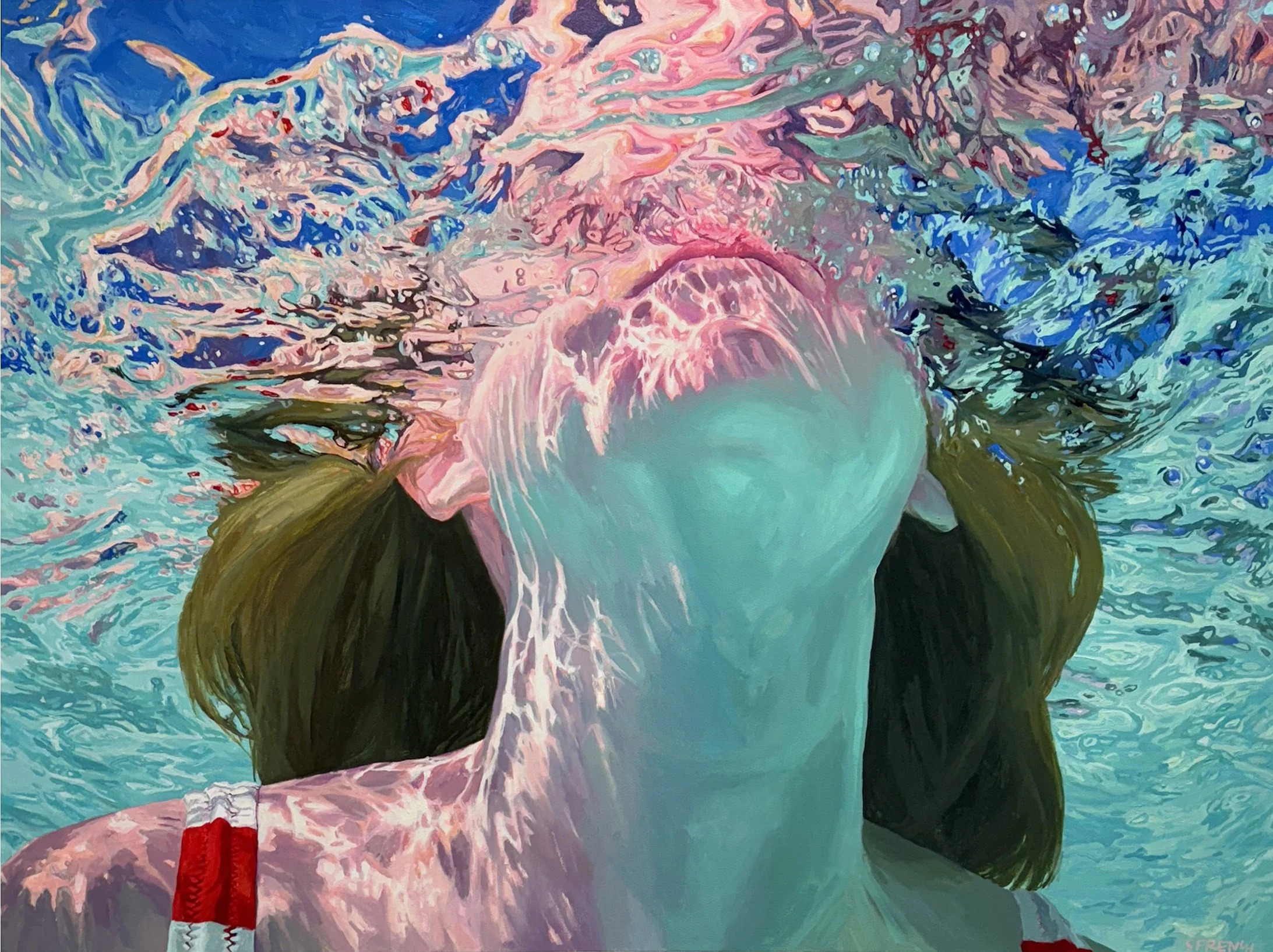 Of the sea / de la mer, 36x48" (91.5 × 122 cm), Oil on canvas 