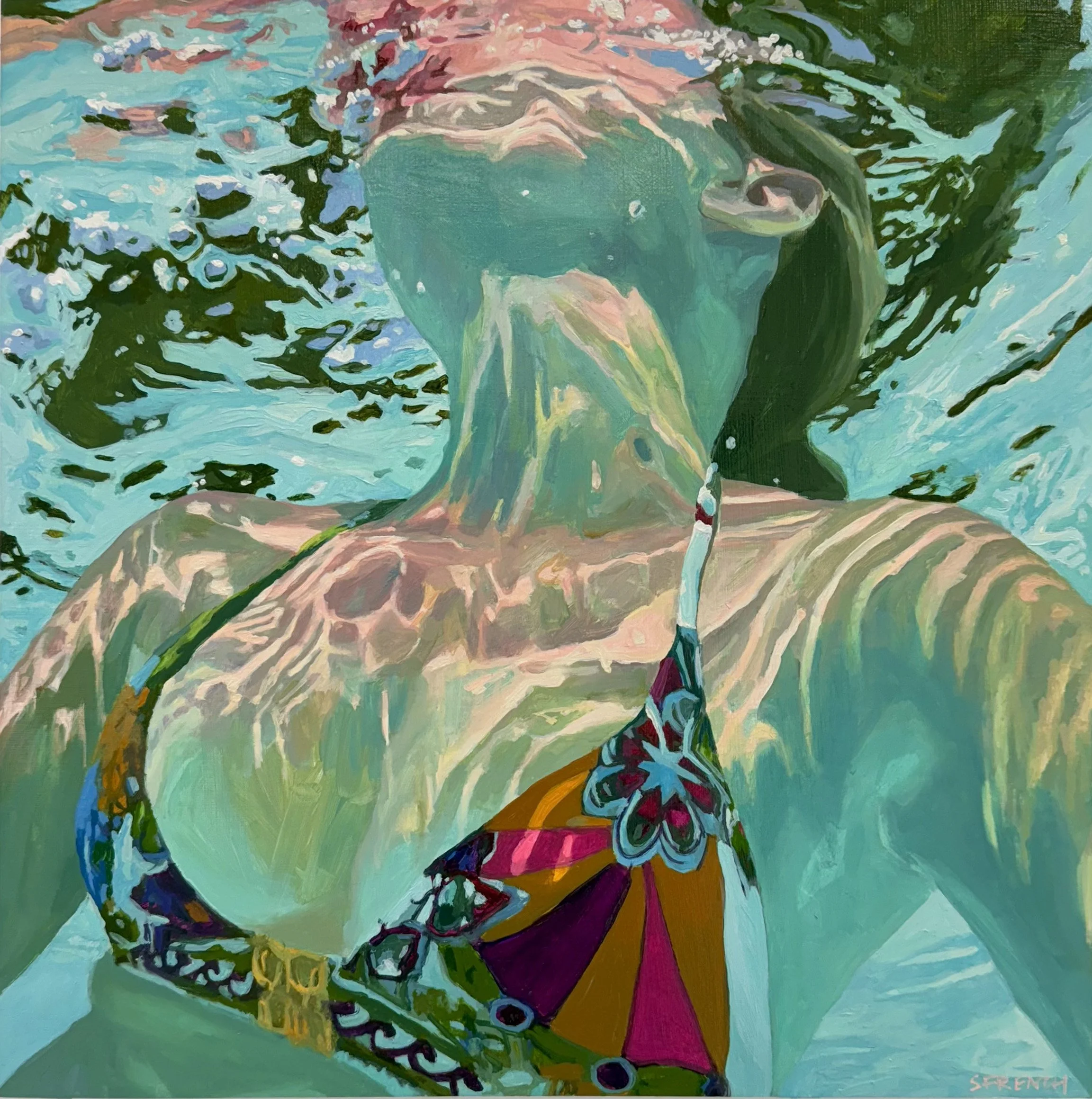 Untitle 1, 16x16", Oil on panel, 2025 Sold