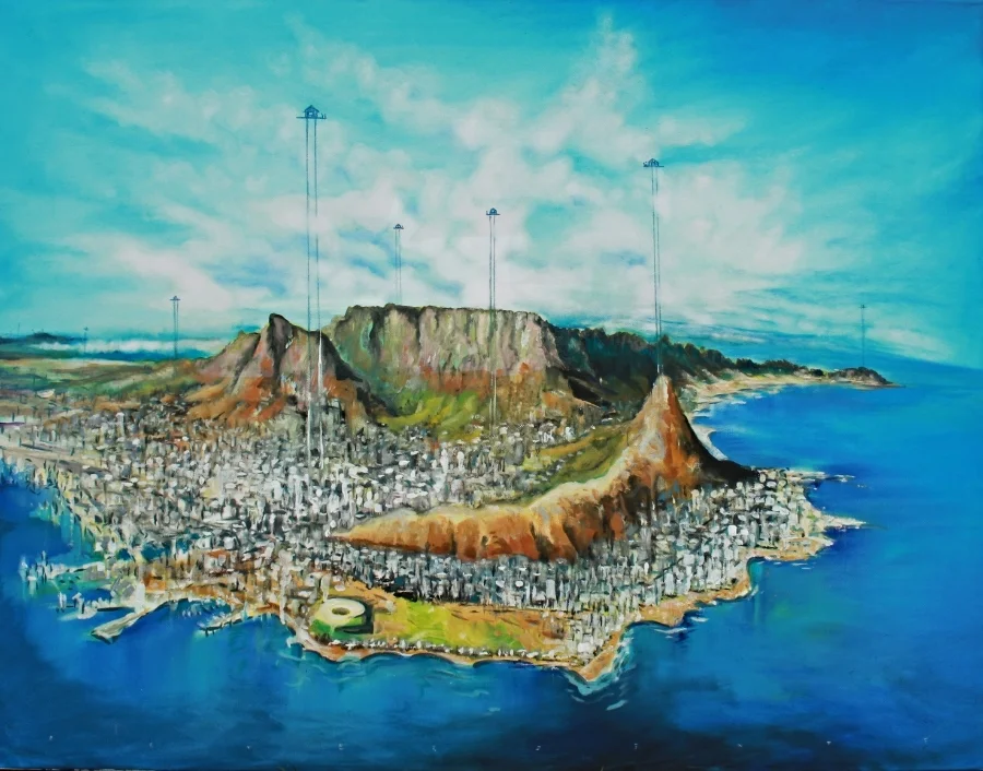 Capetown für Mendelsohn  70 x 90 cm  Oil on Canvas