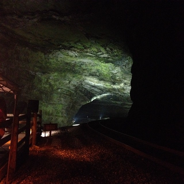 Natural Tunnel at night