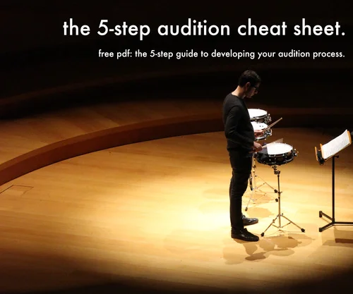 Audition cheat sheet