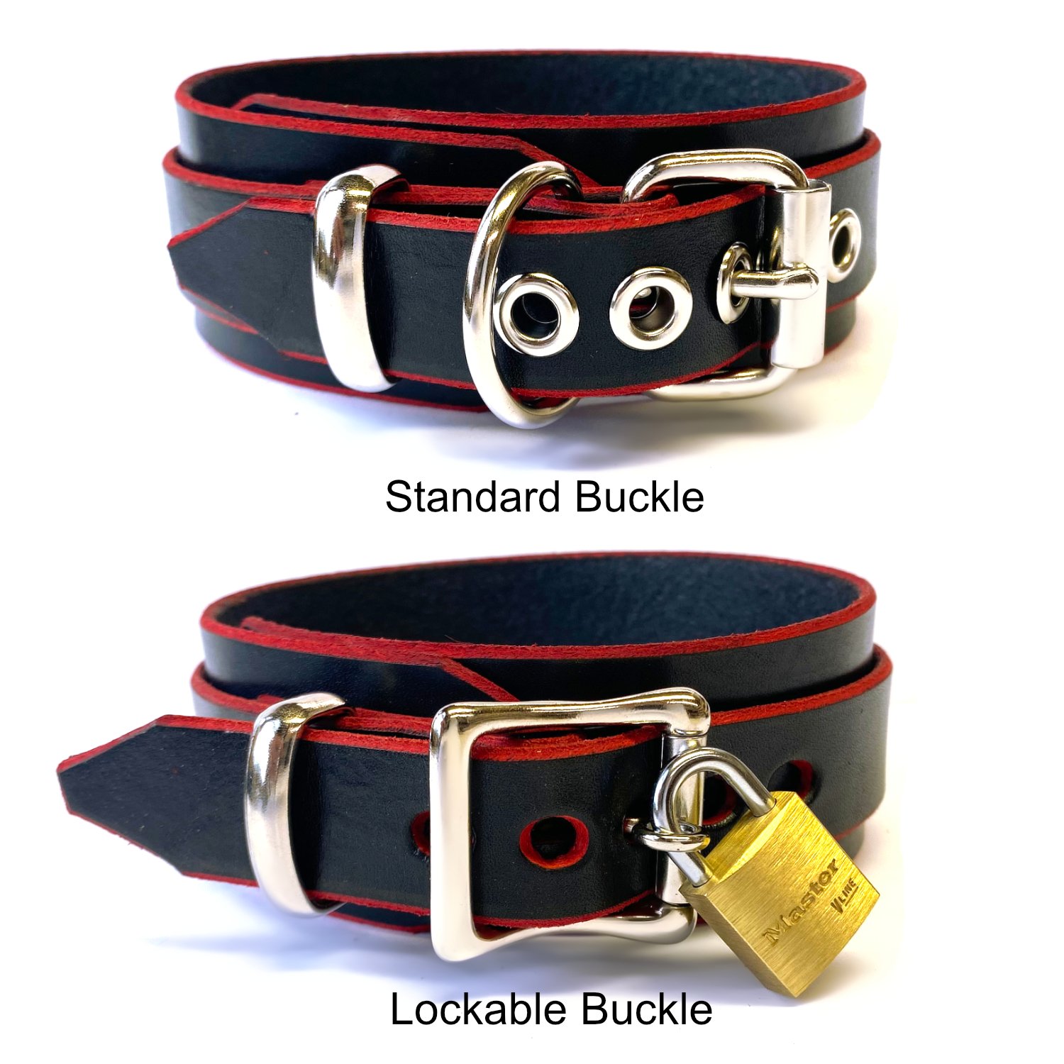 buckle options for von bondage collars