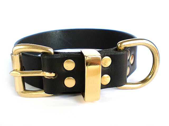 black bridle - solid brass keepers